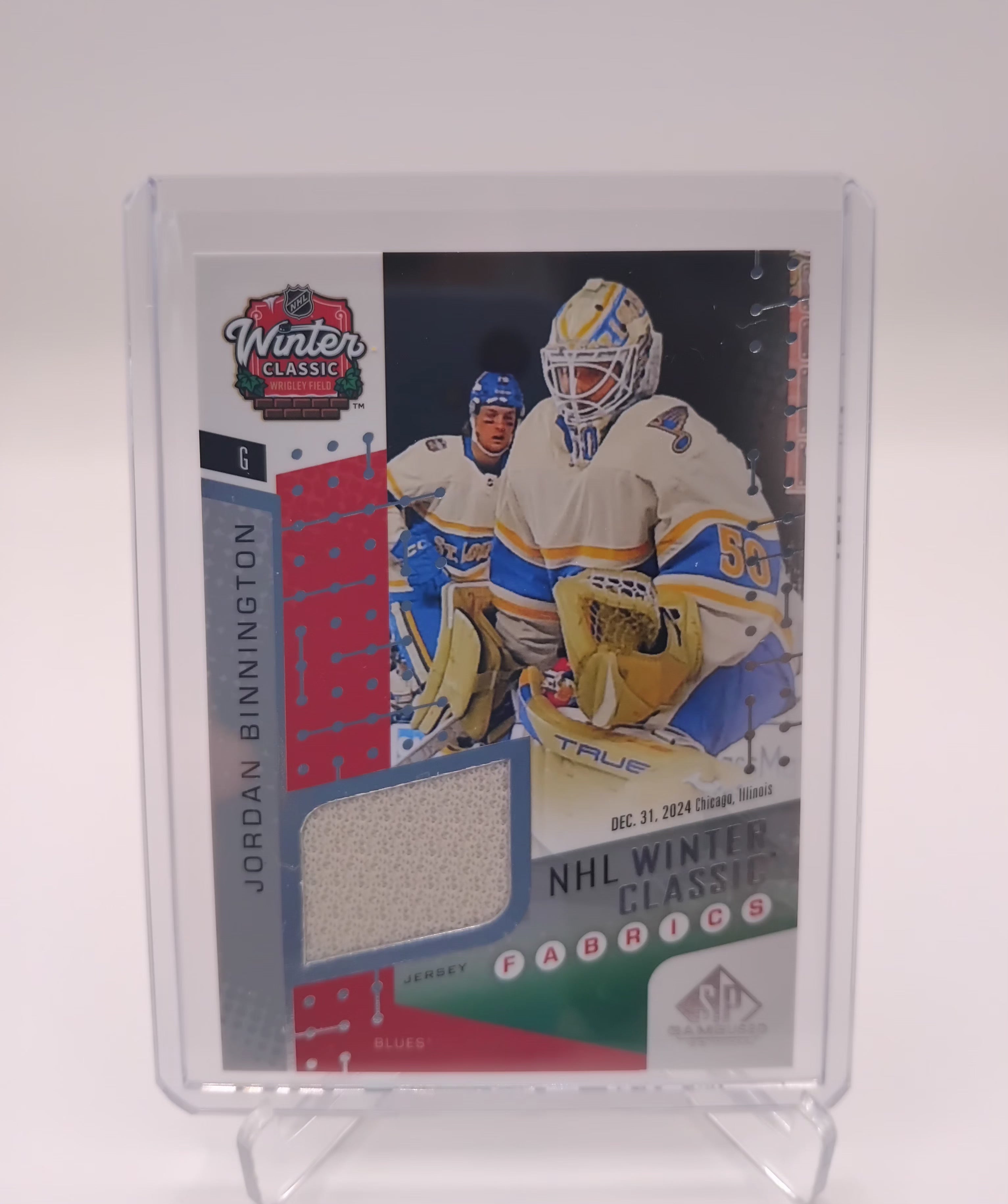 2025-26 SP Game Used Jordan Binnington WInter Classic Jersey