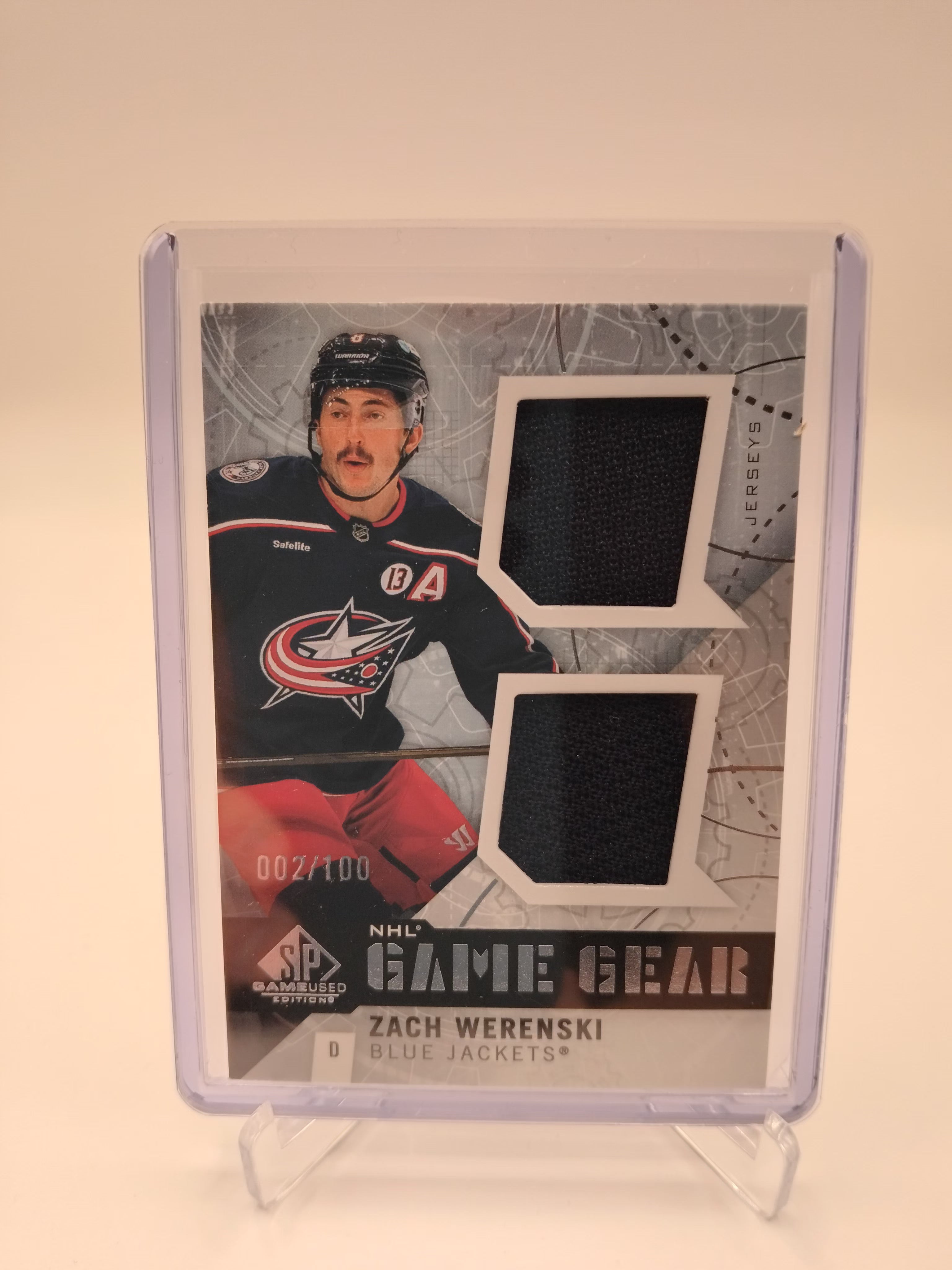 2025-26 SP Game Used Zach Weresnki Game Gear 002/100