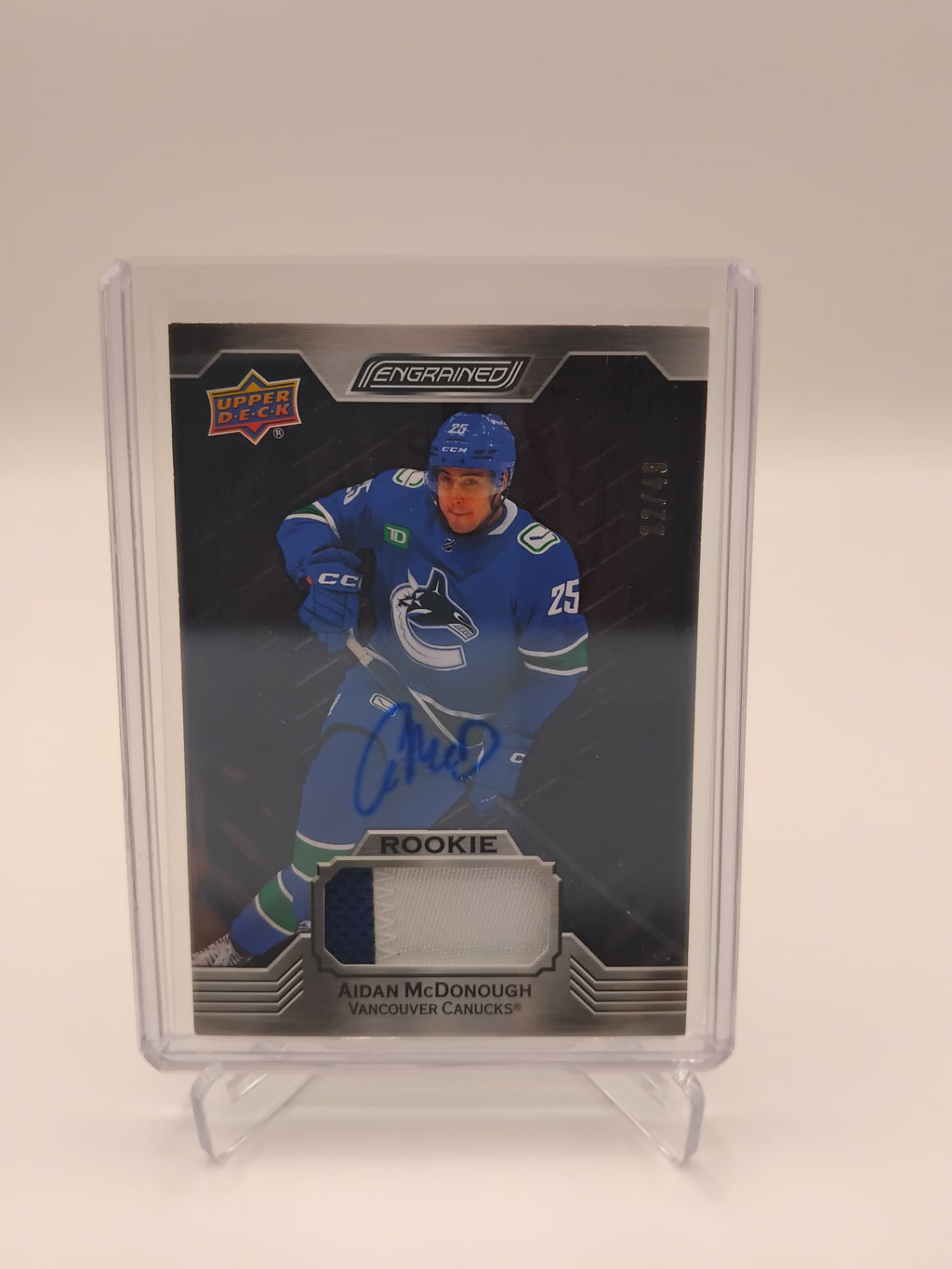 2023-24 Engrained Aiden McDonough Rookie Patch Auto 22/49