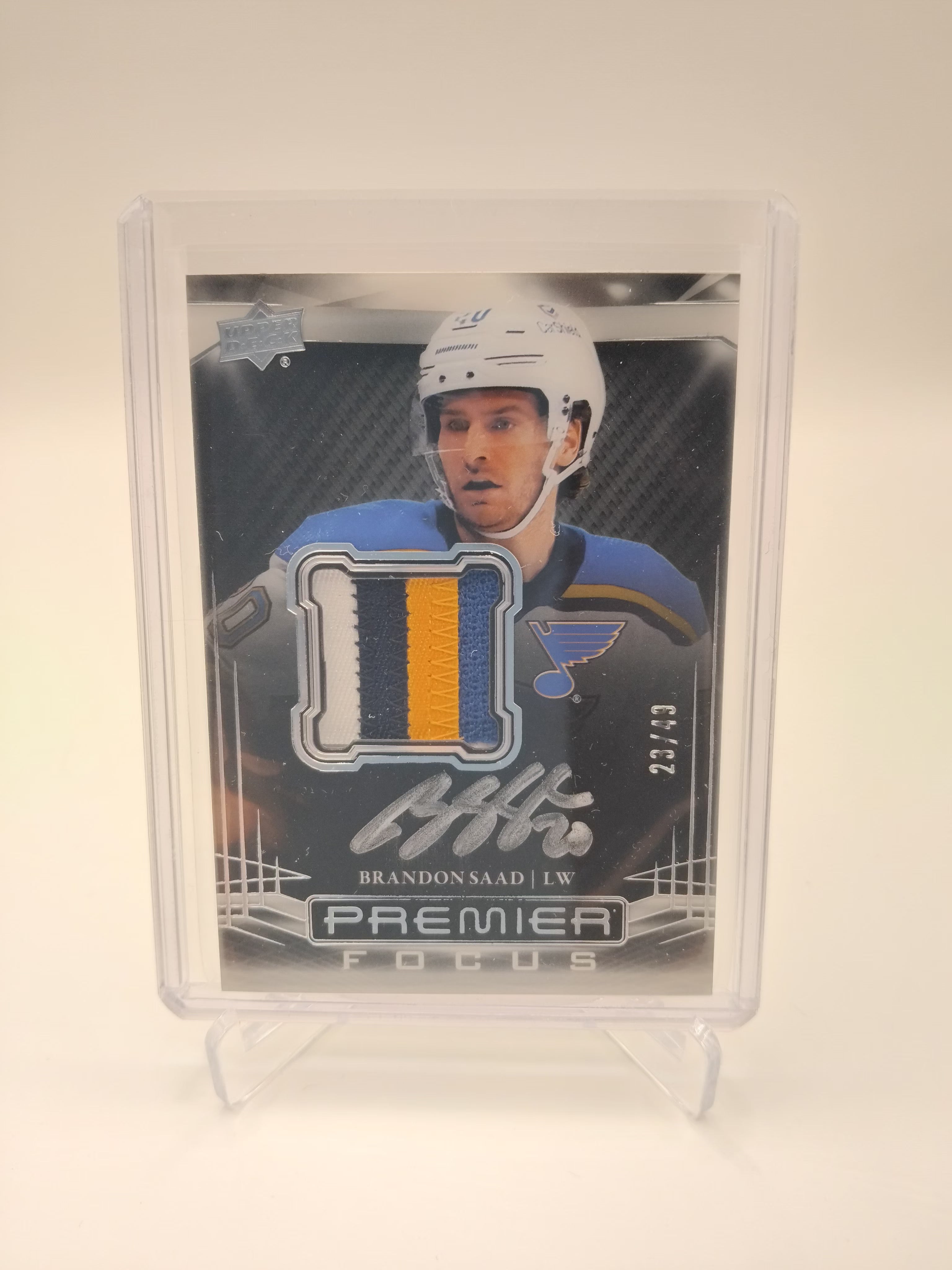 2022-23 Premier Brandon Saad Patch Auto 23/49
