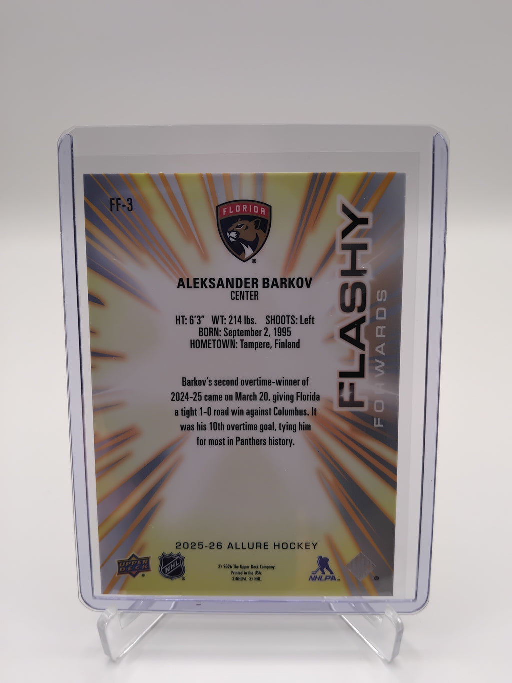 2025-26 Allure Aleksander Barkov Flashy Forwards