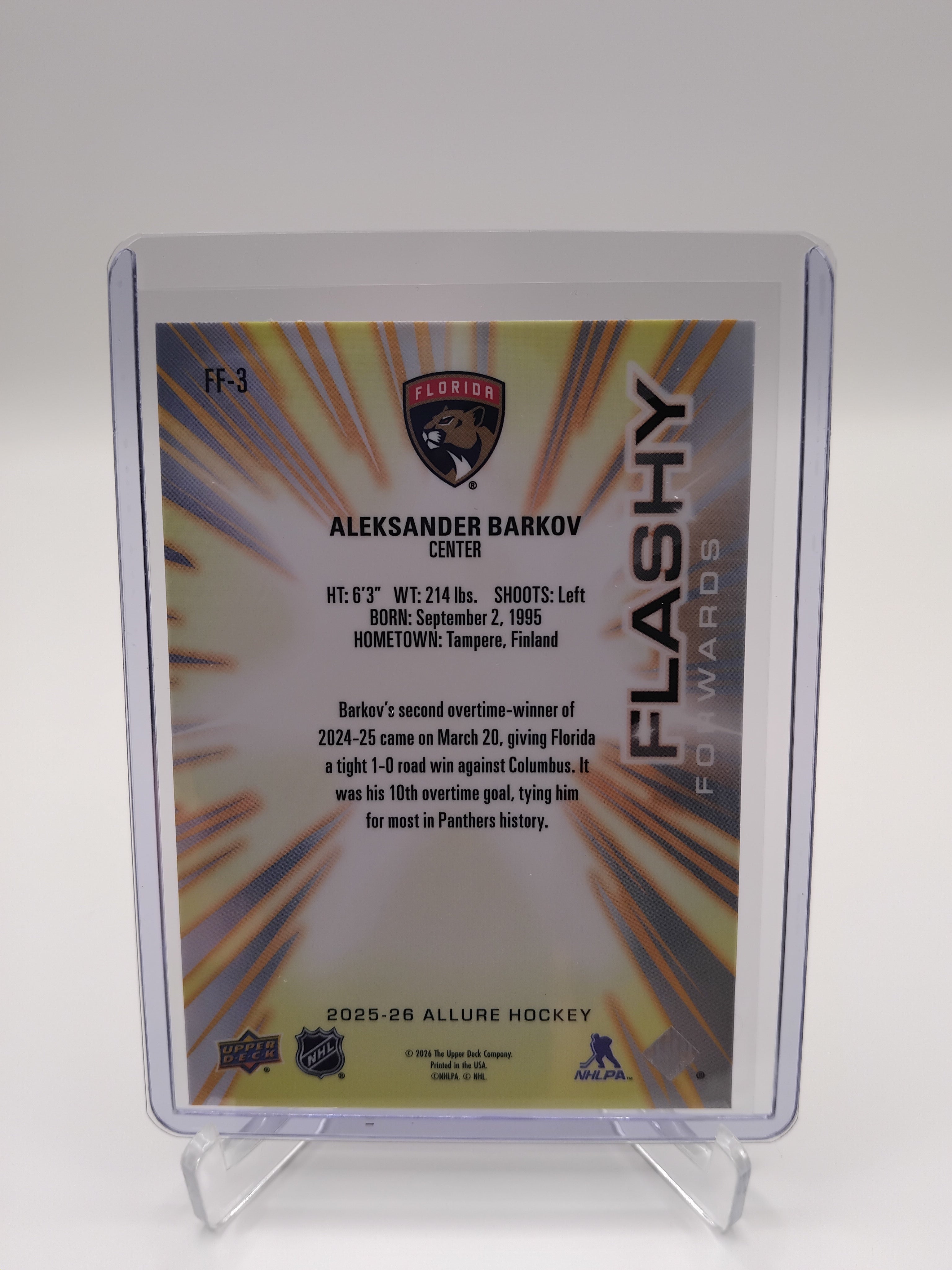 2025-26 Allure Aleksander Barkov Flashy Forwards