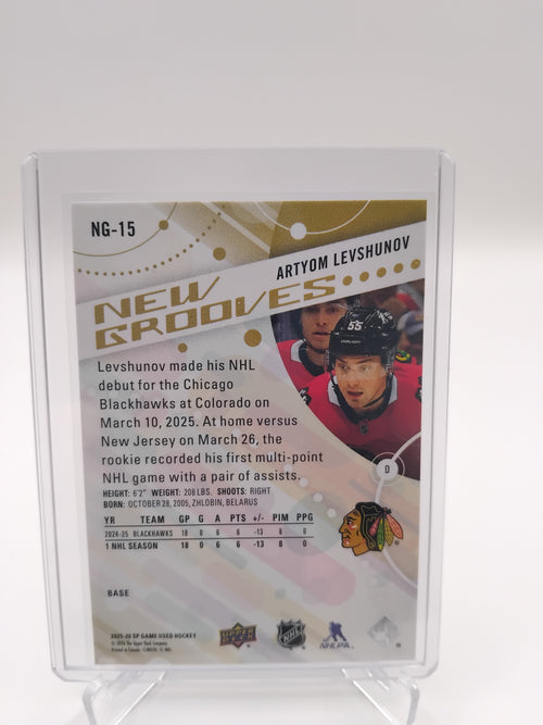 2025-26 SP Game Used Artyom Leshunov New Grooves