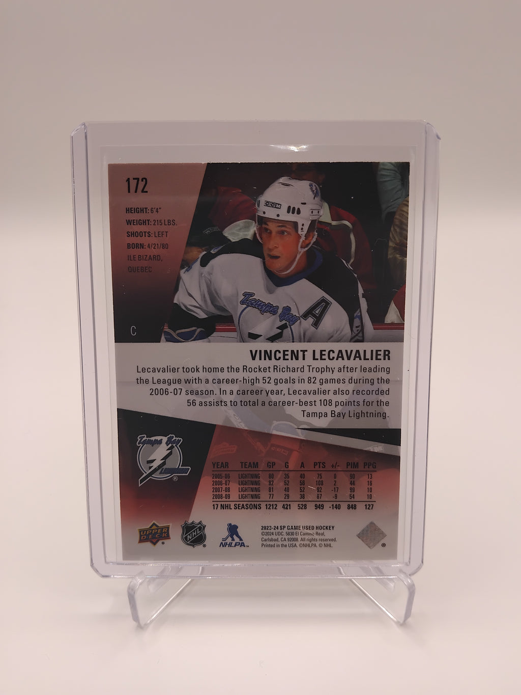 2023-24 SP Game Used Vincent Lecavalier 159/243