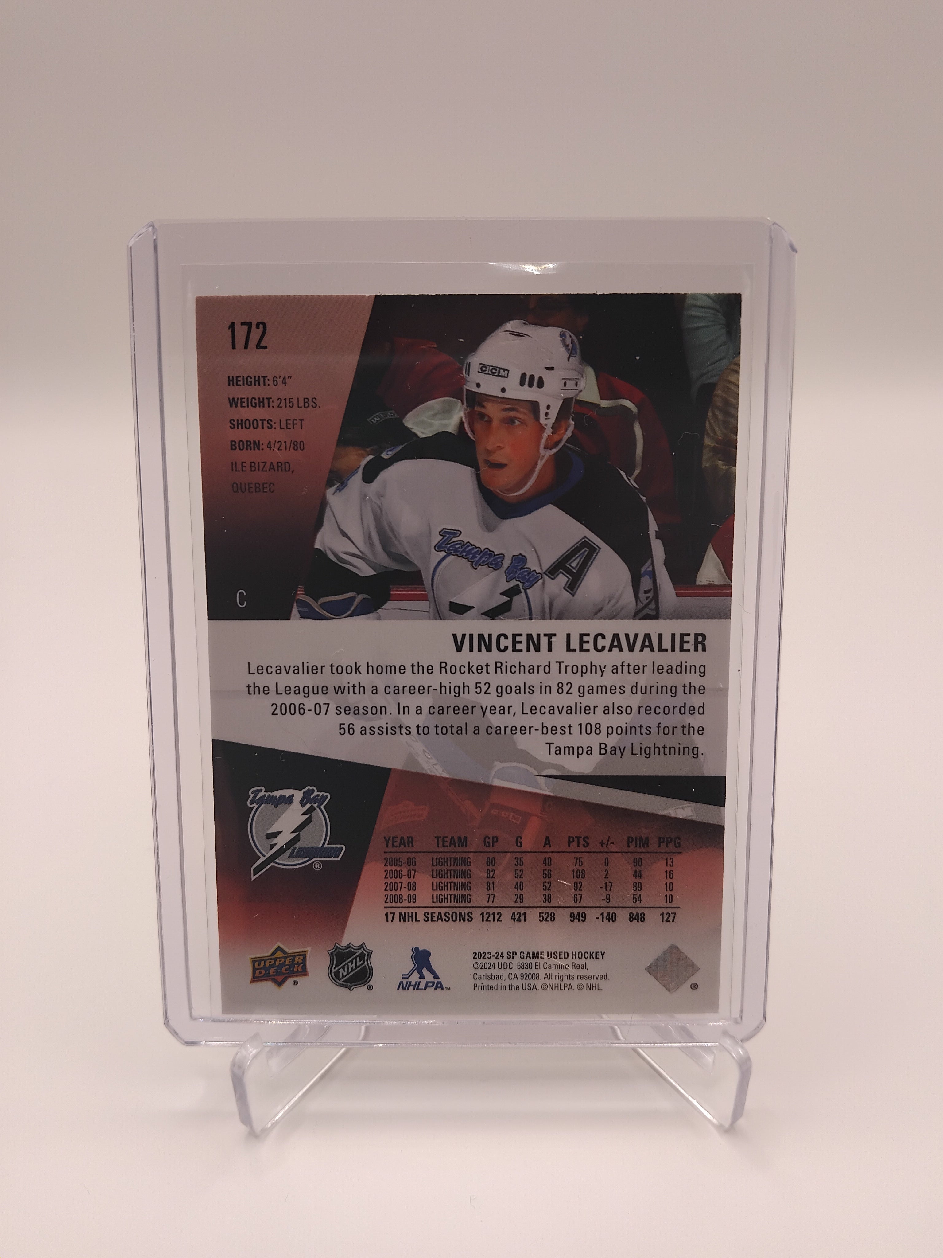 2023-24 SP Game Used Vincent Lecavalier 159/243