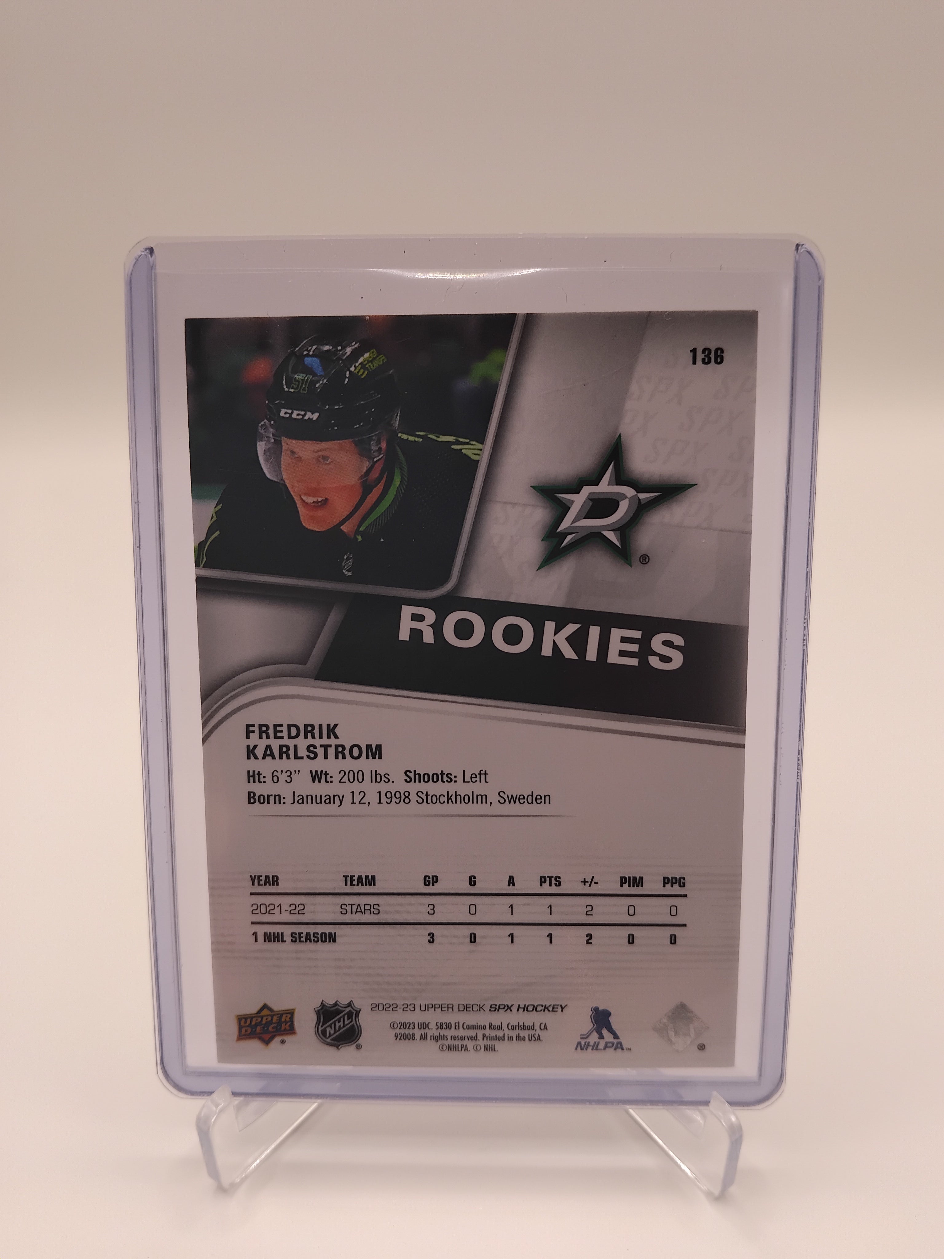 2022-23 Premier Fredrik Karlstrom 218/299