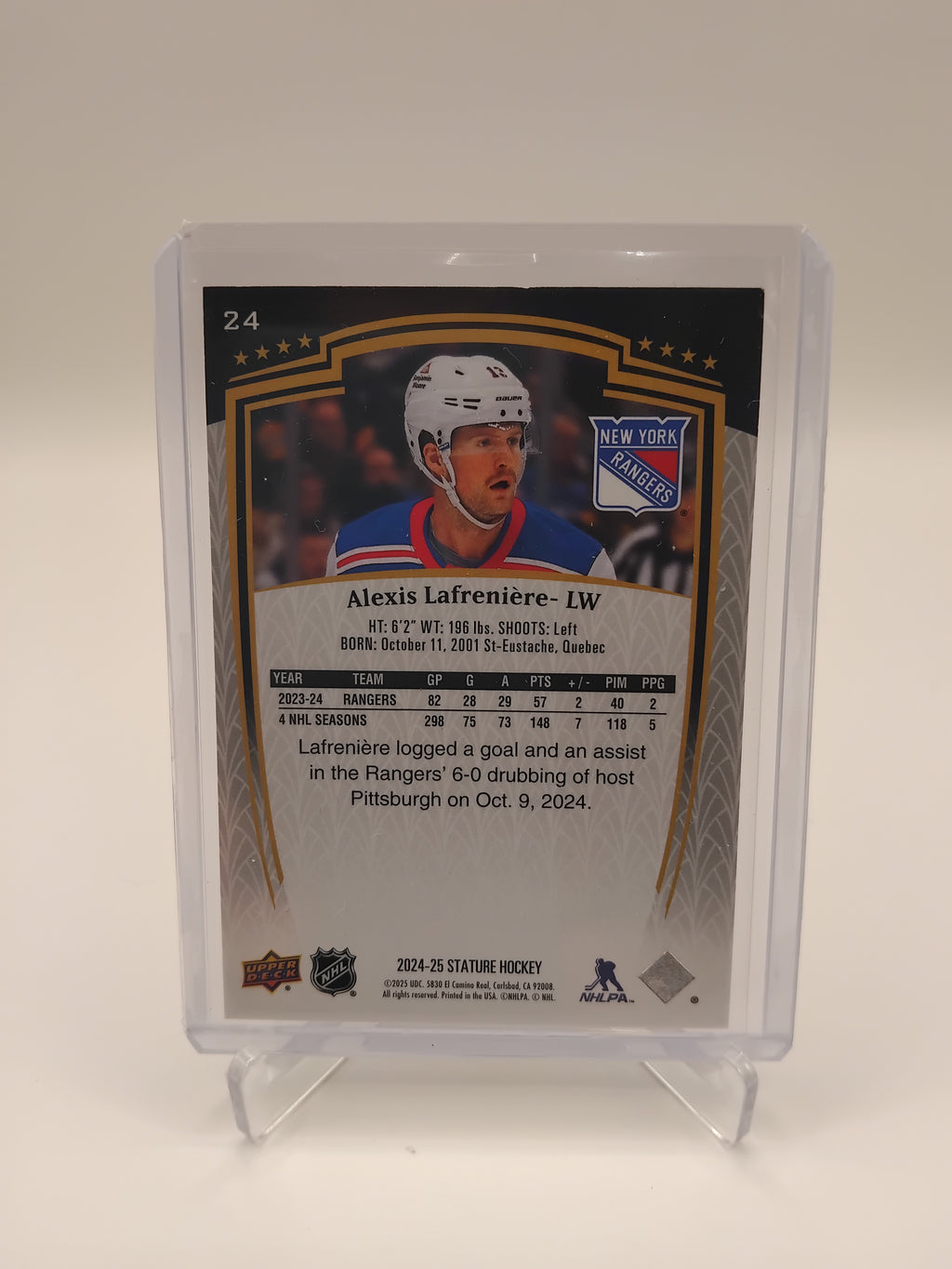 2024-25 Stature Alexis Lafreniere