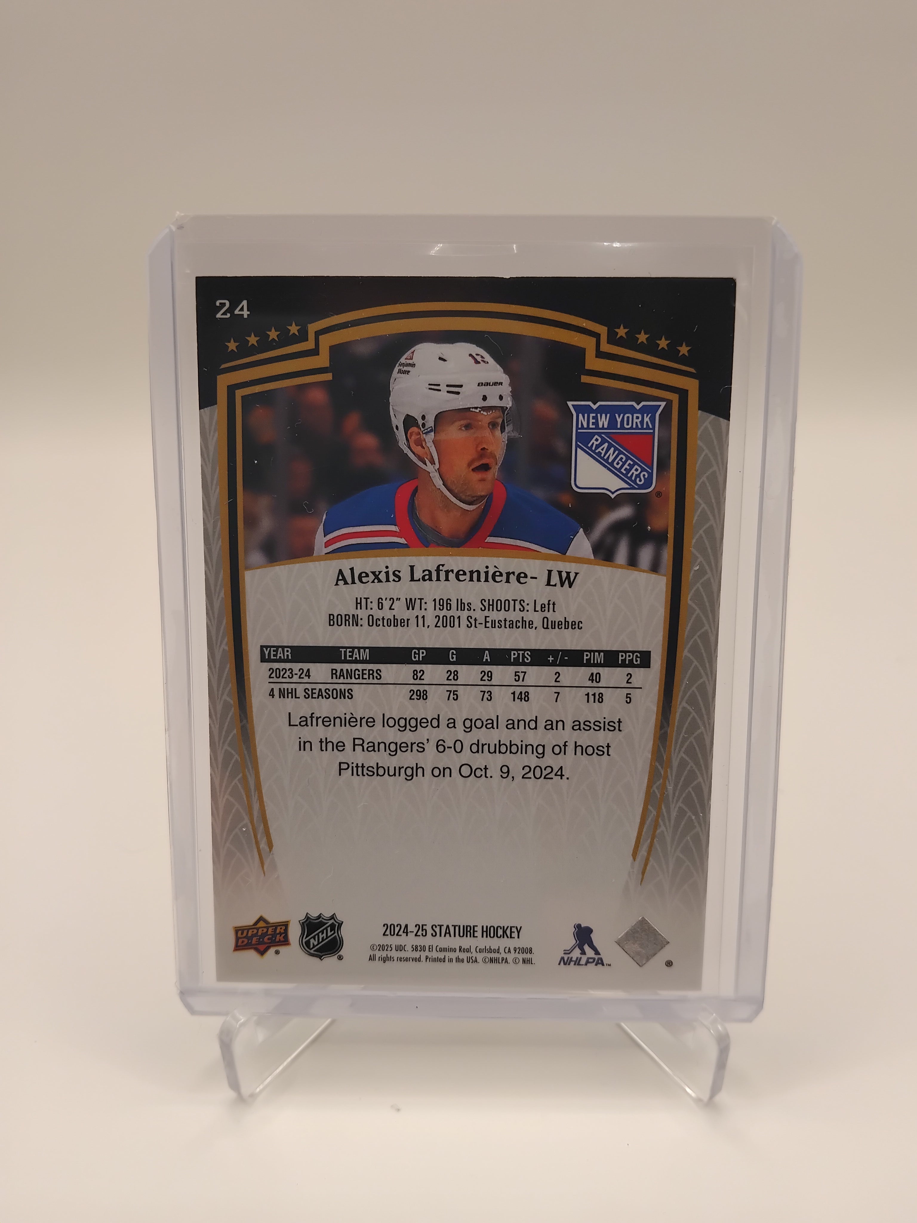 2024-25 Stature Alexis Lafreniere