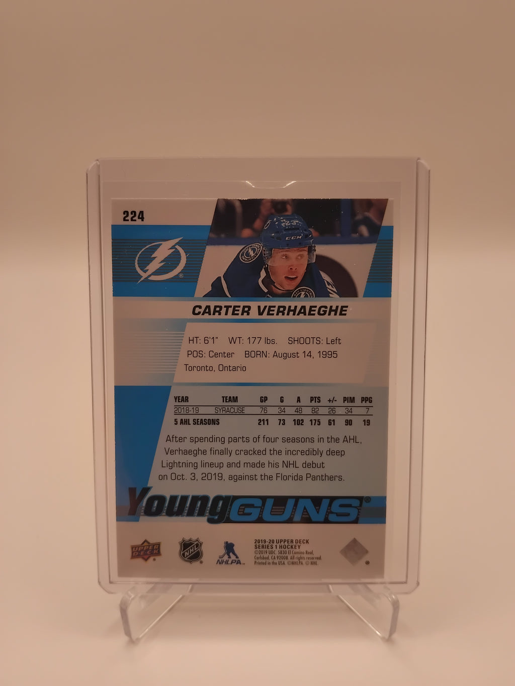 2019-20 Series 1 Carter Verhaeghe Young Guns