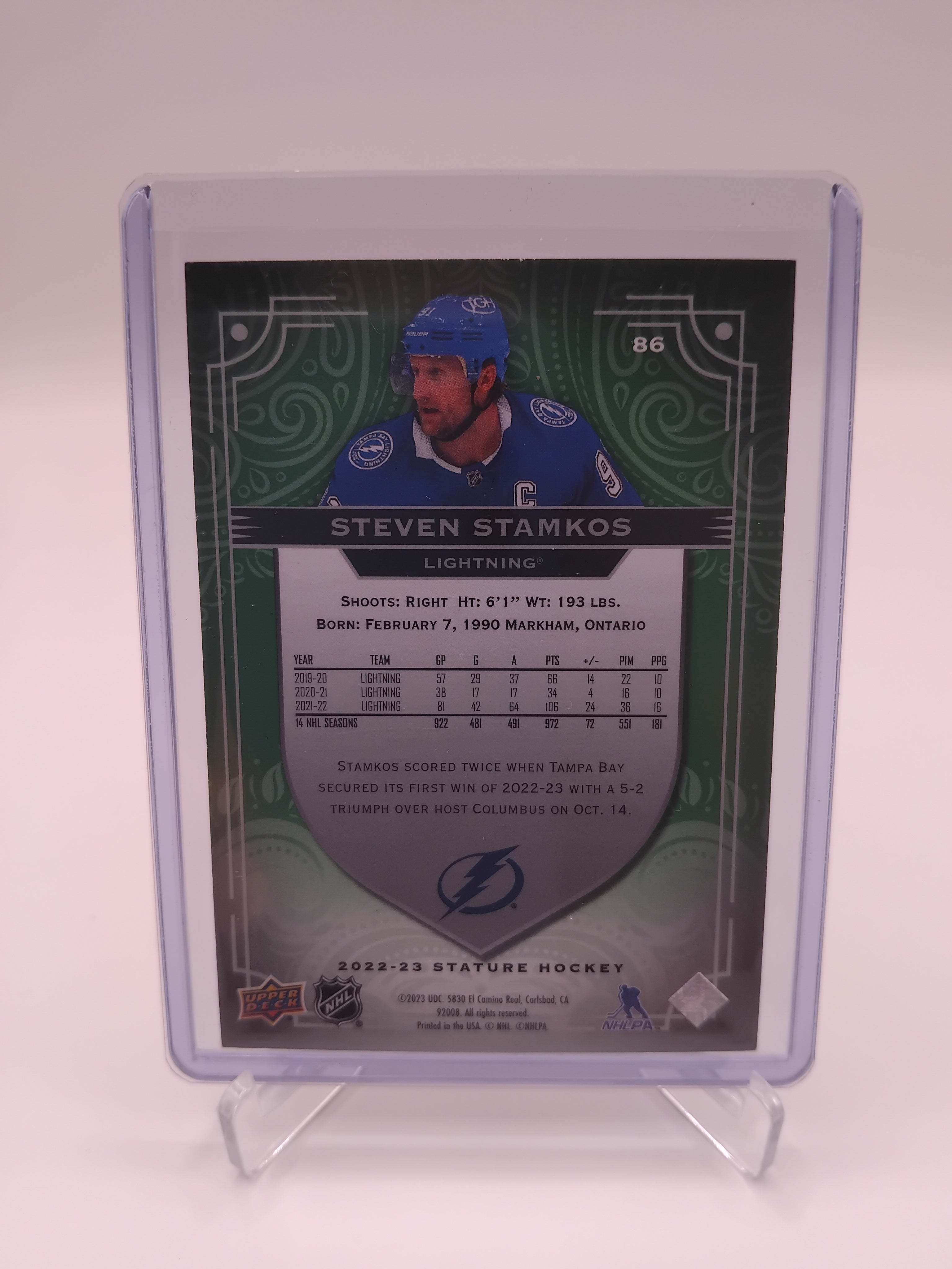2022-23 Stature Steven Stamkos 03/99