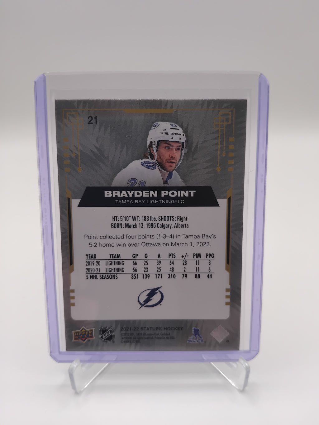 2021-22  Stature Brayden Point 13/99