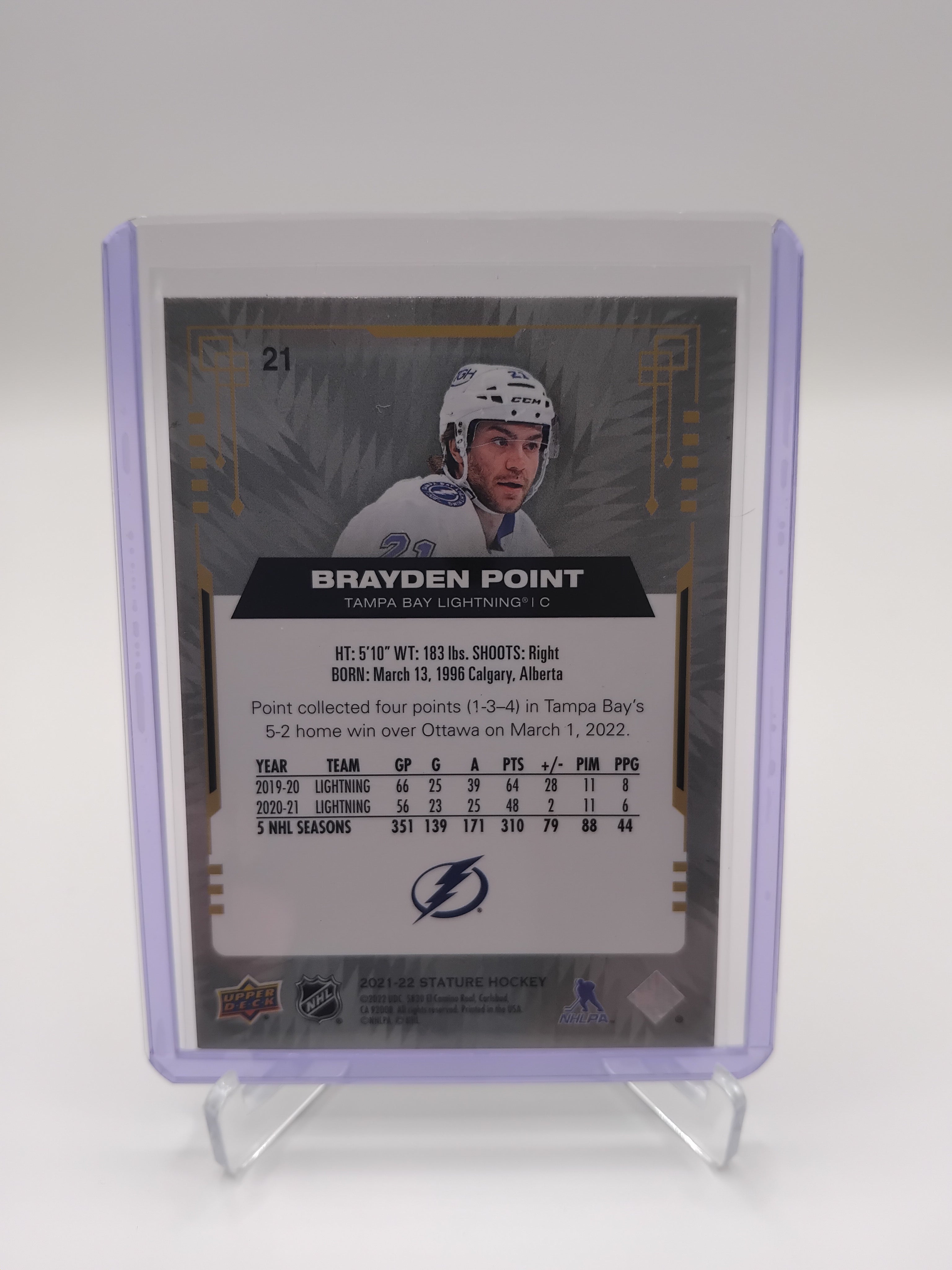 2021-22  Stature Brayden Point 13/99