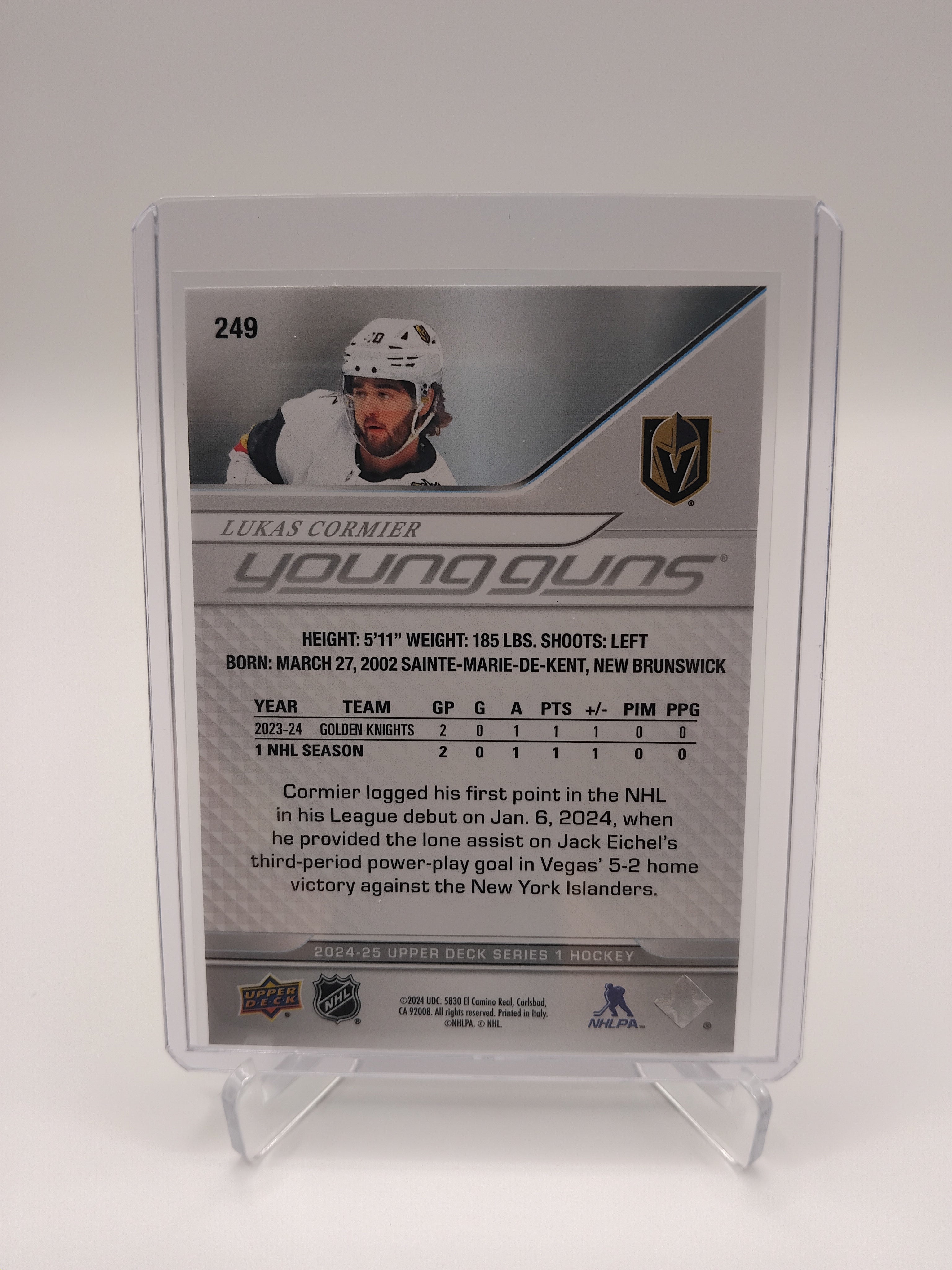 2024-25 Series 1 Lukas Cormier Young Guns