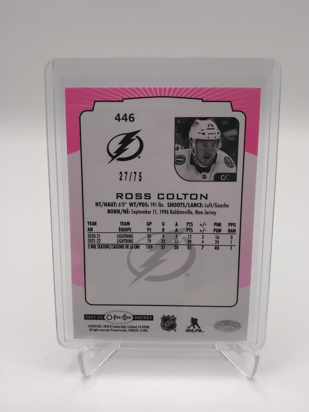 2022-23 OPC Ross Colton Pink 27/75