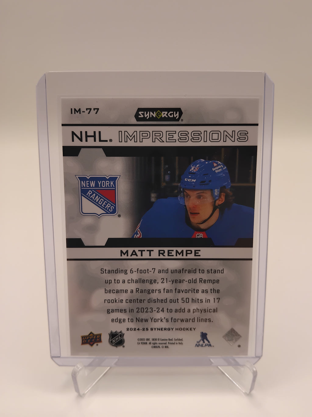 2024-25 Synergy Matt Rempe 037/599
