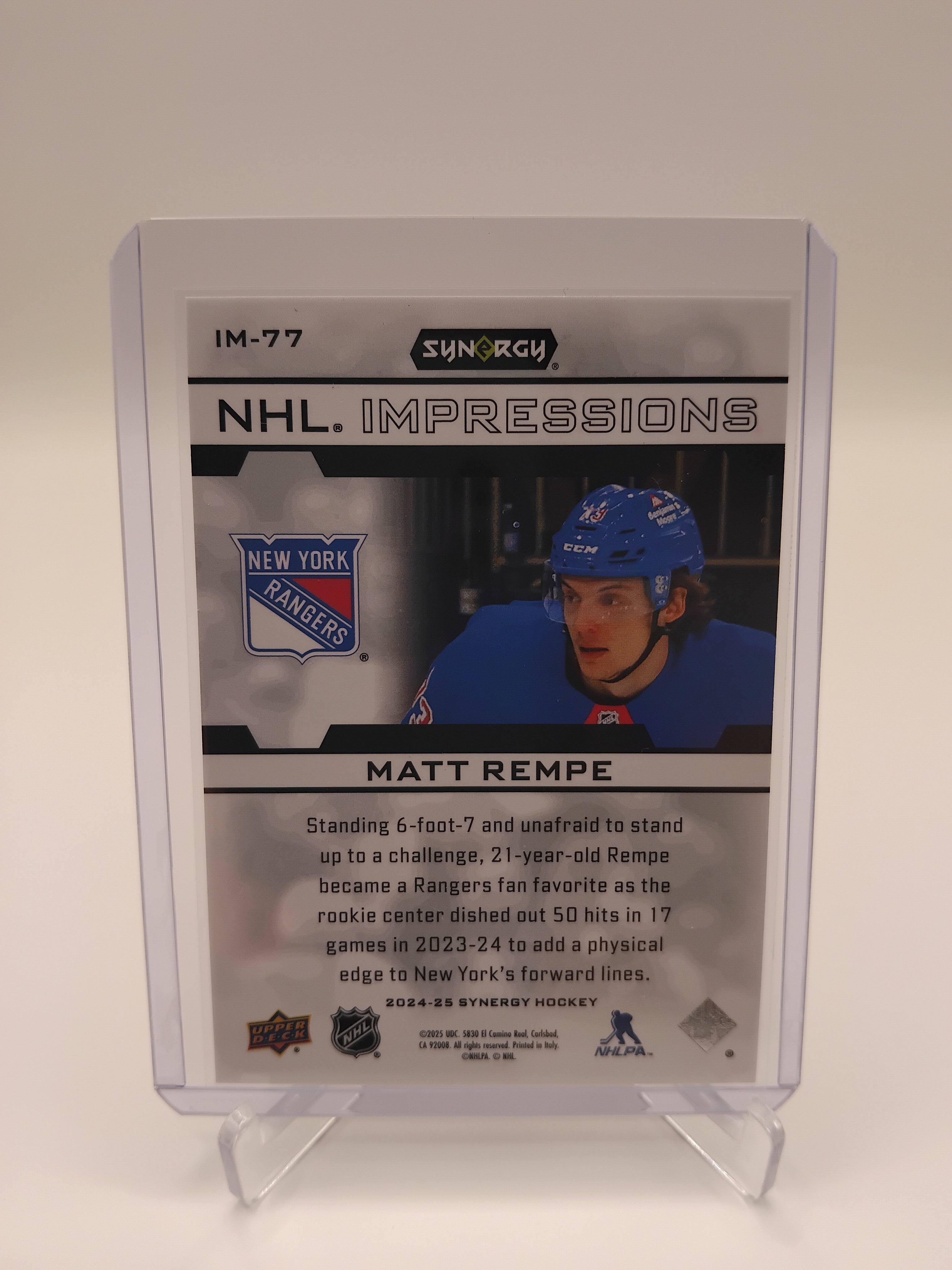 2024-25 Synergy Matt Rempe 037/599