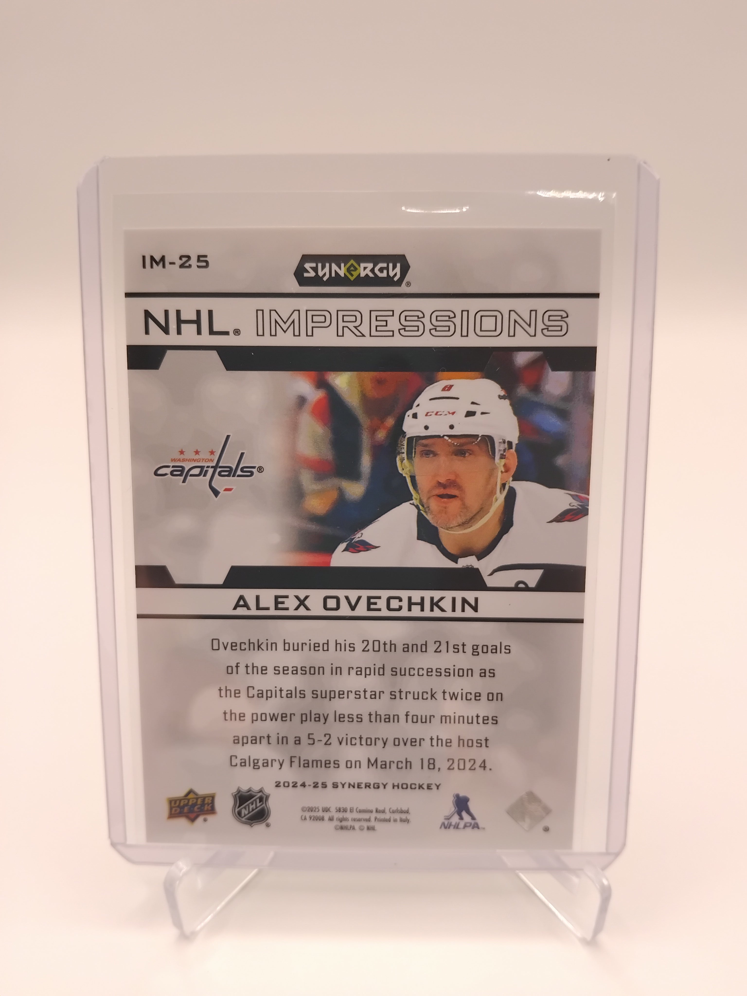 2024-25 Synergy Alex Ovechkin NHL Impressions