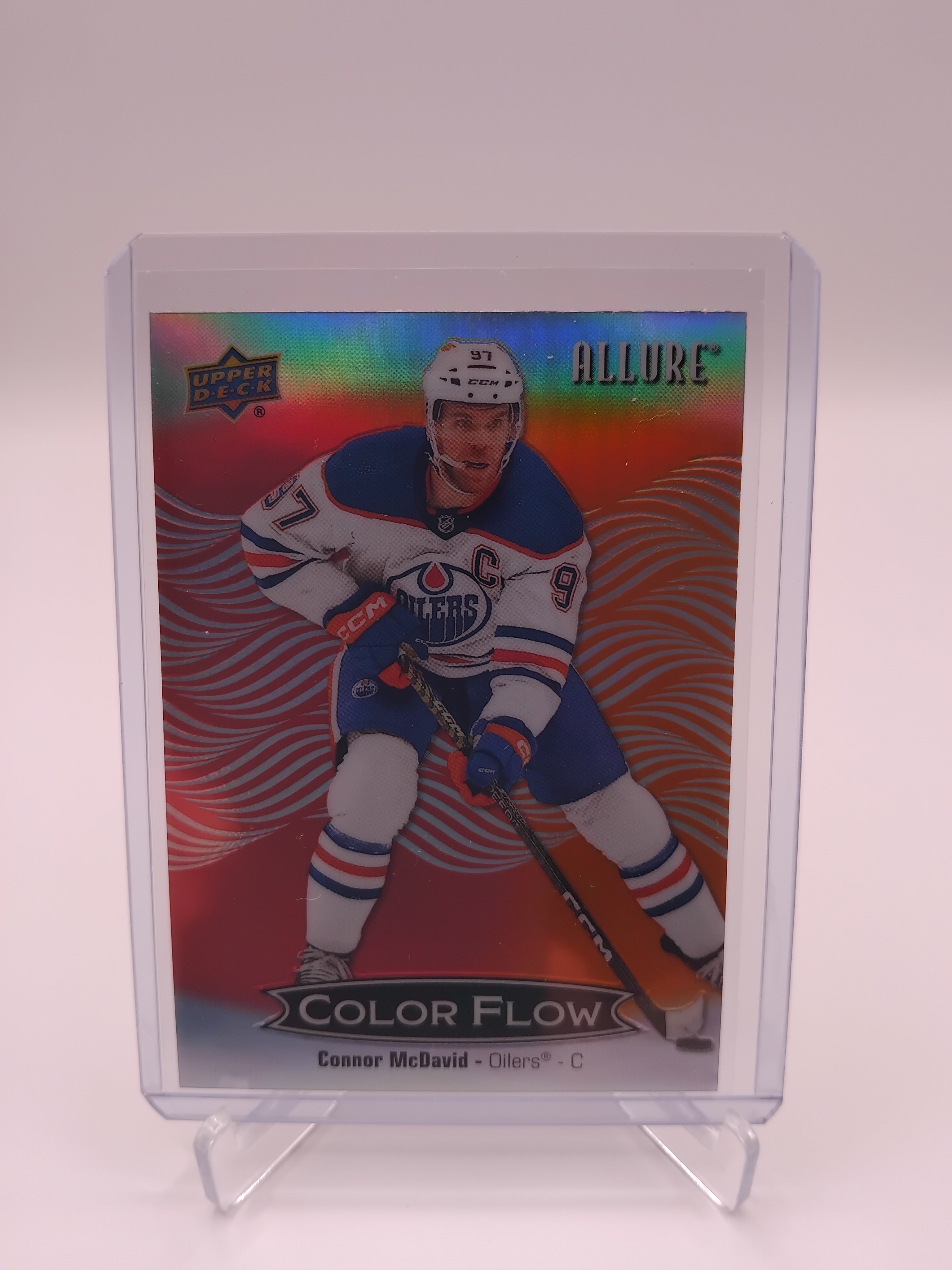 2024-25 Allure Connor McDavid Red-Orange Color Flow