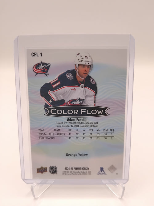 2024-25 Allure Adam Fantilli Orange-Yellow Color Flow