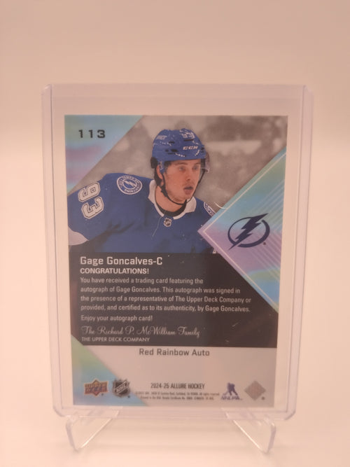 2024-25 Allure Gage Goncalves Red Rainbow Auto