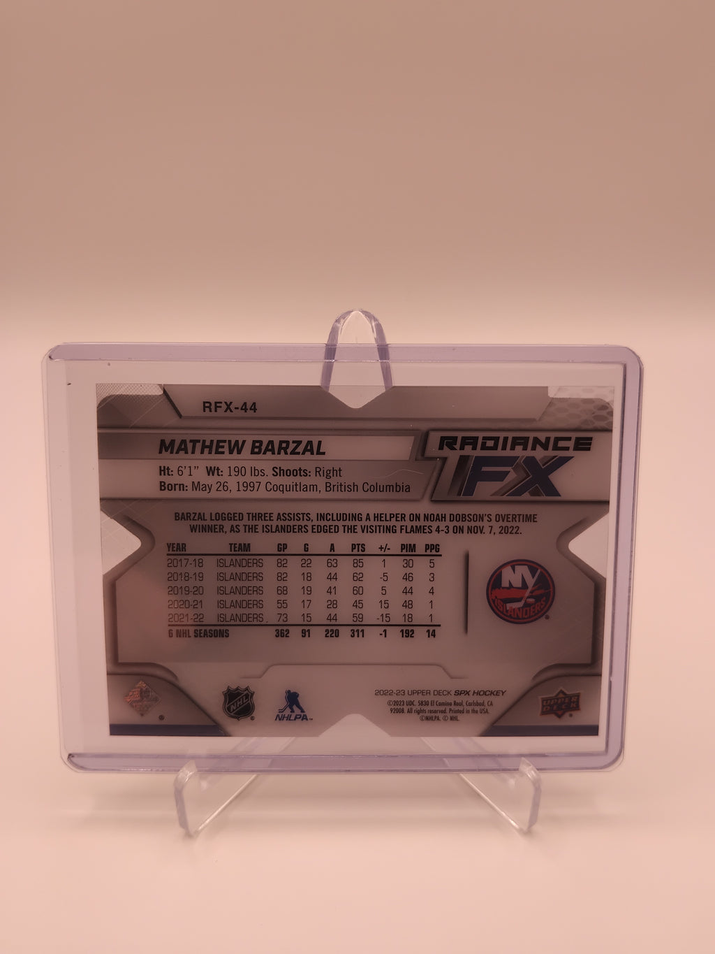 2022-23 SPX Mathew Barzal 021/399