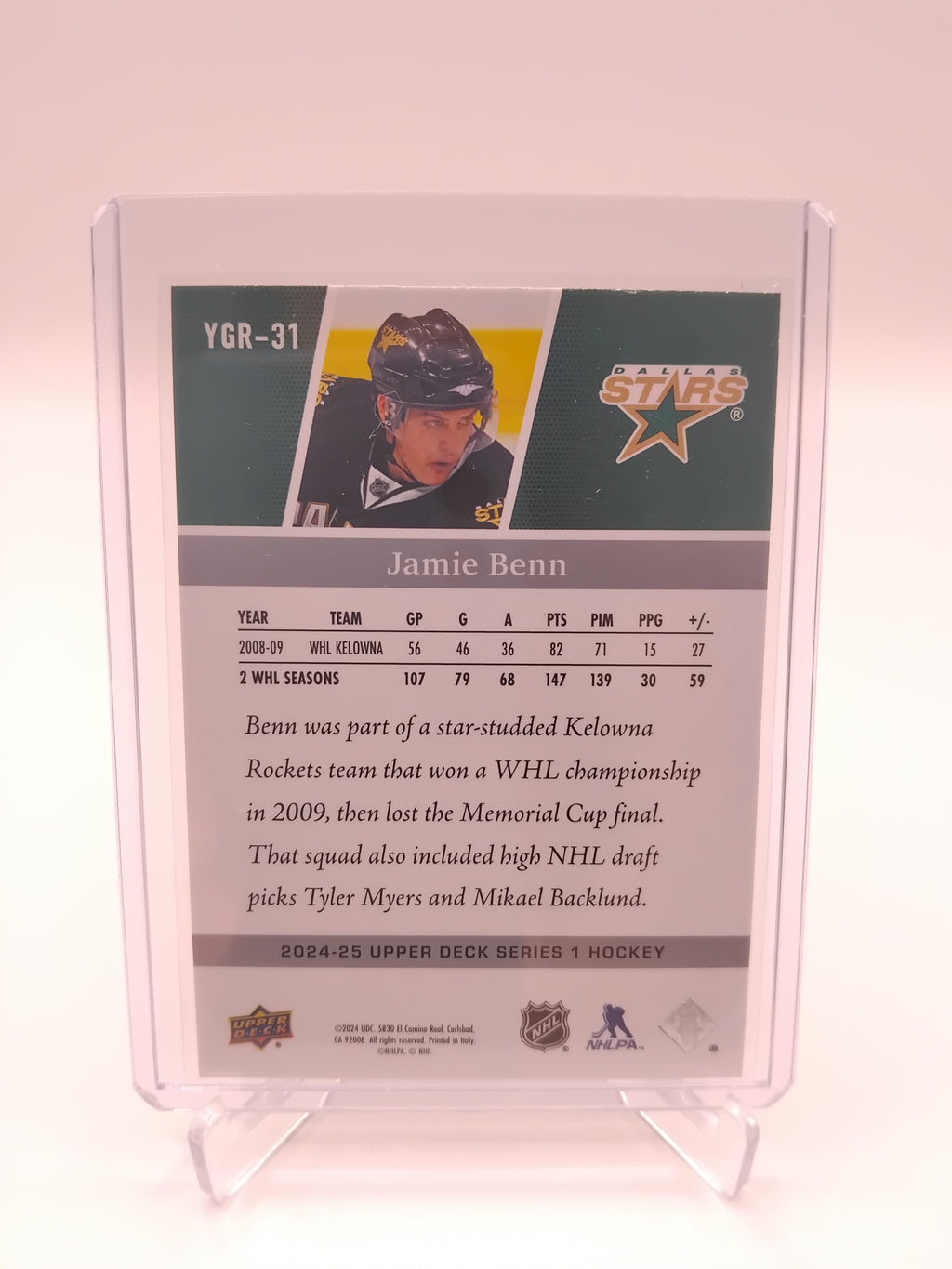 2024-25 Series 1 Jamie Benn Young Guns Throwback