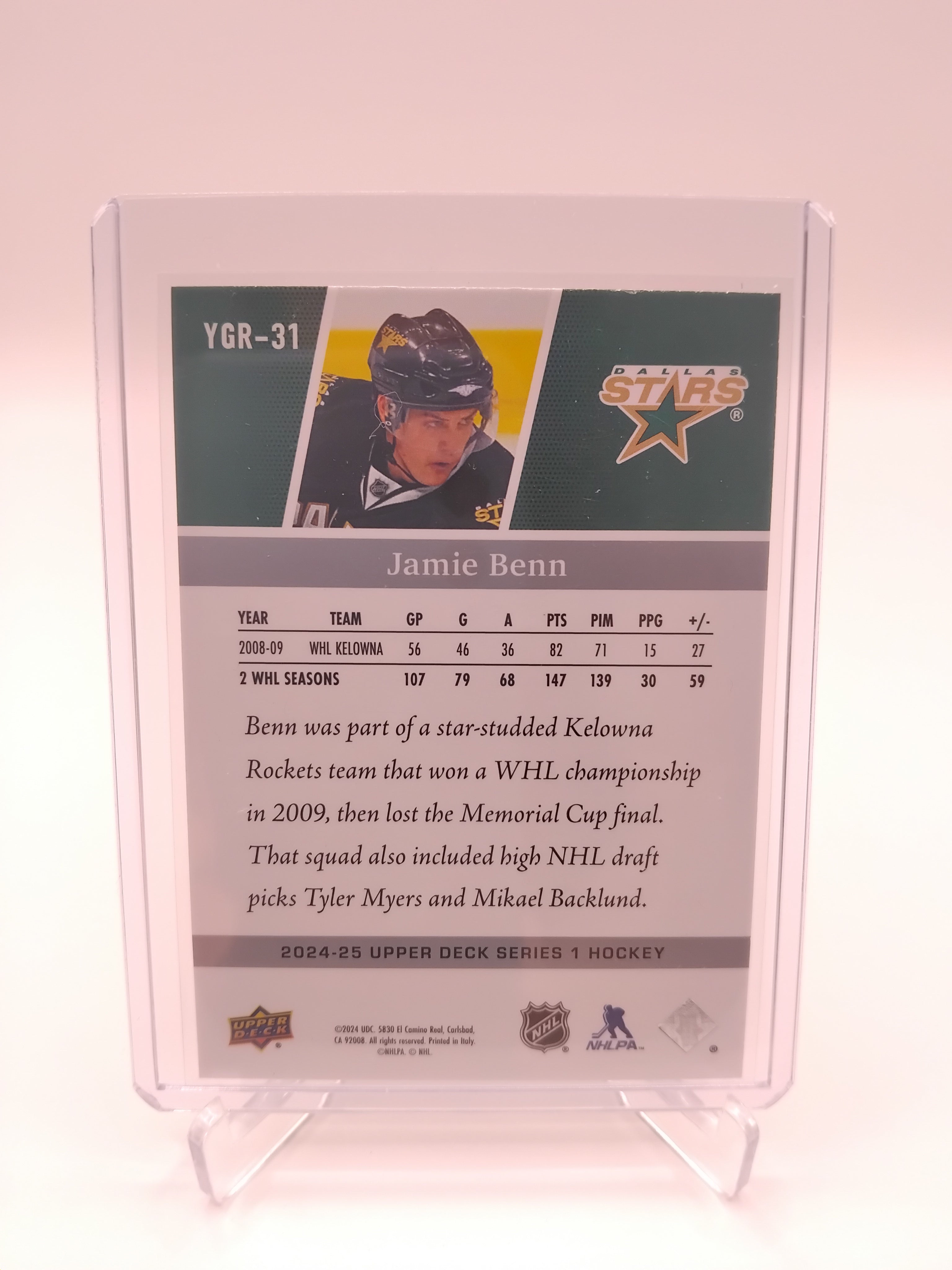 2024-25 Series 1 Jamie Benn Young Guns Throwback