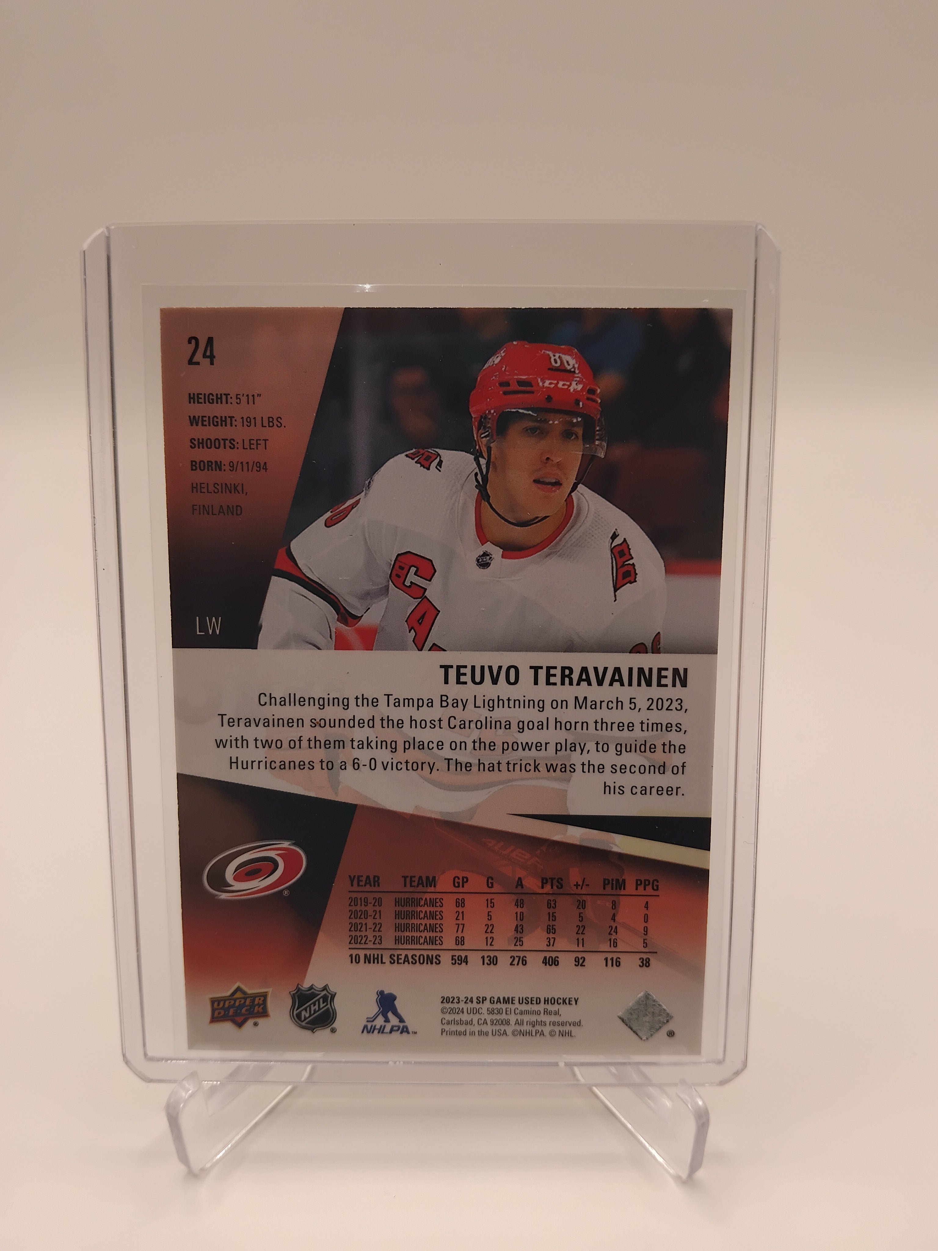 2023-24 SP Game Used Teuvo Teravainen 220/221