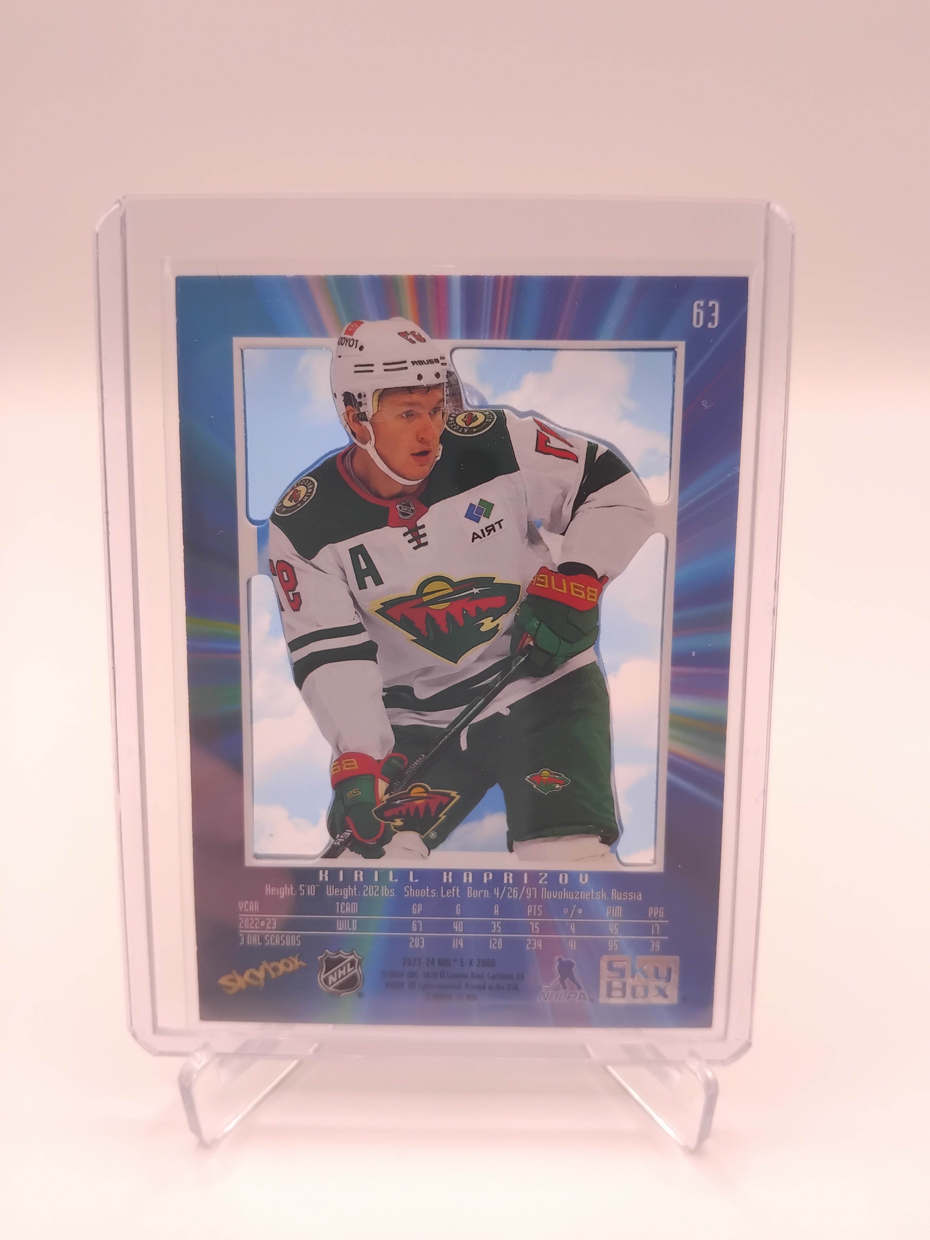 2023-24 Skybox EX-2000 Kirill Kaprizov