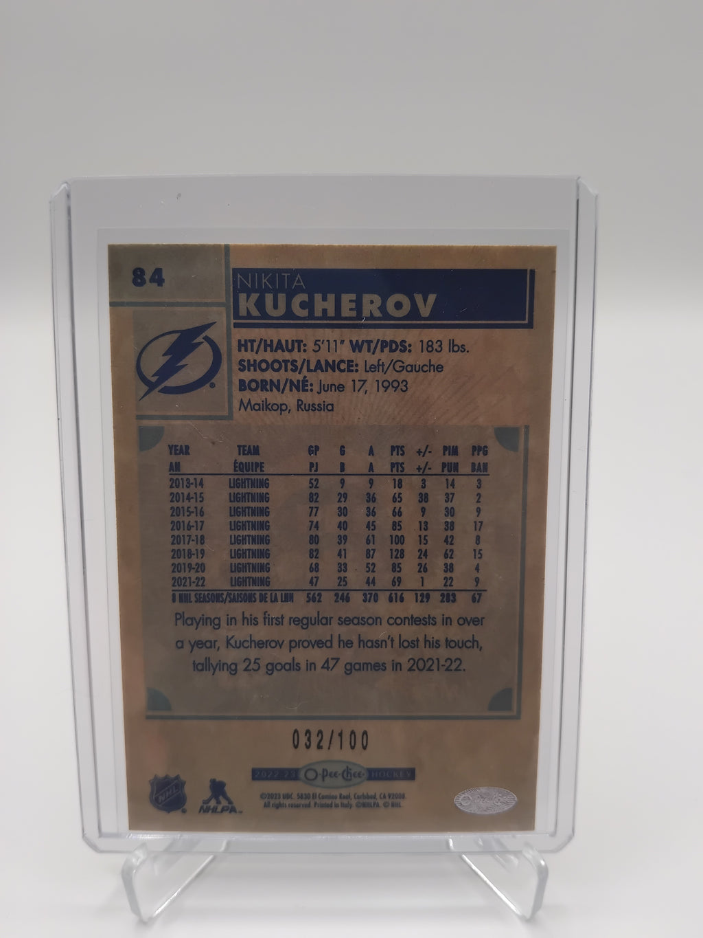 2022-23 OPC Nikita Kucherov 032/100