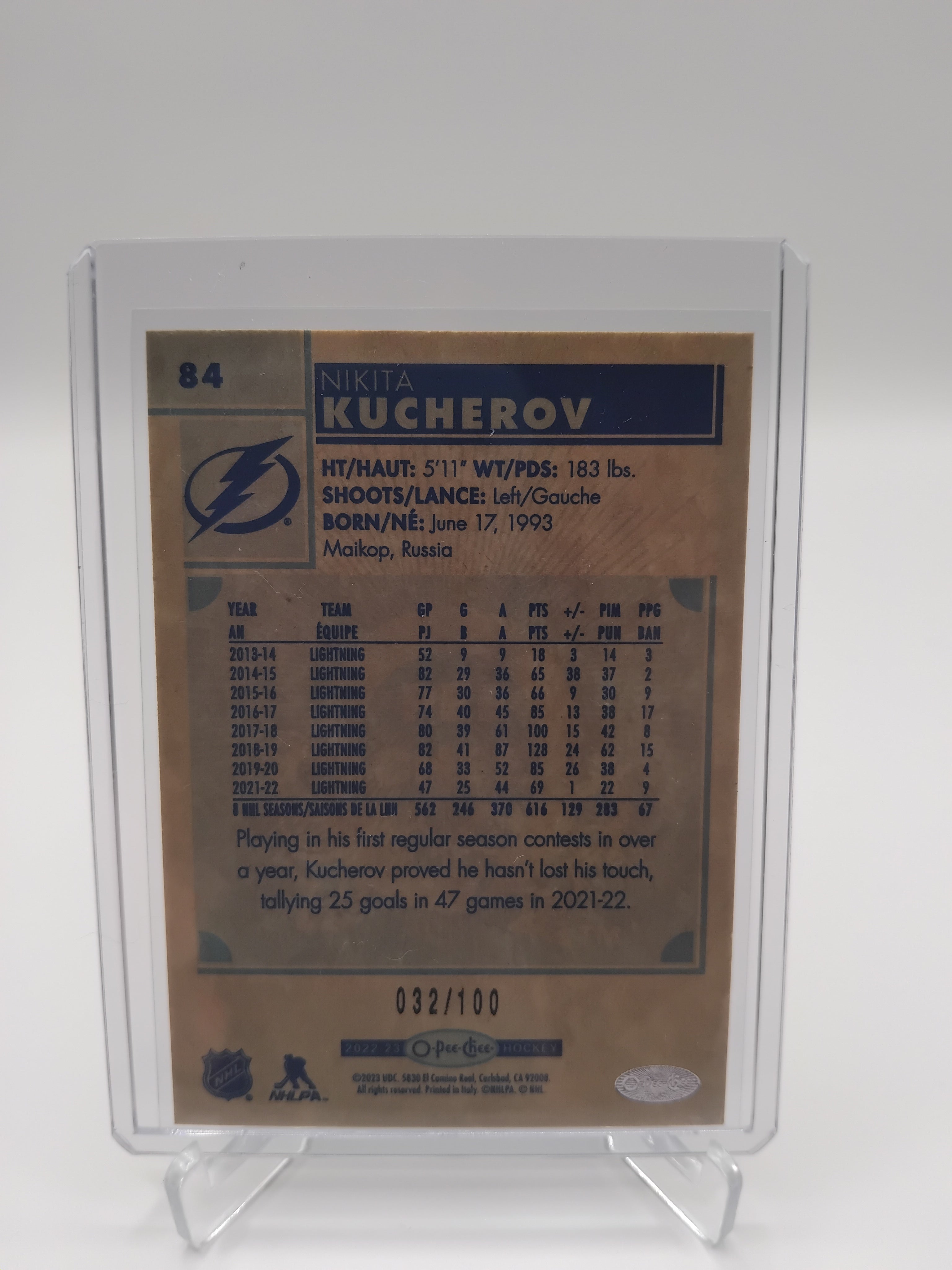 2022-23 OPC Nikita Kucherov 032/100