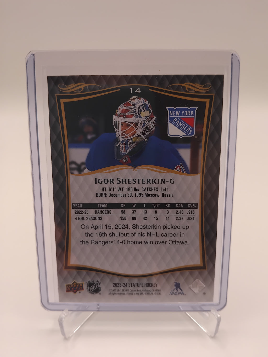 2023-24 Stature Igor Shesterkin