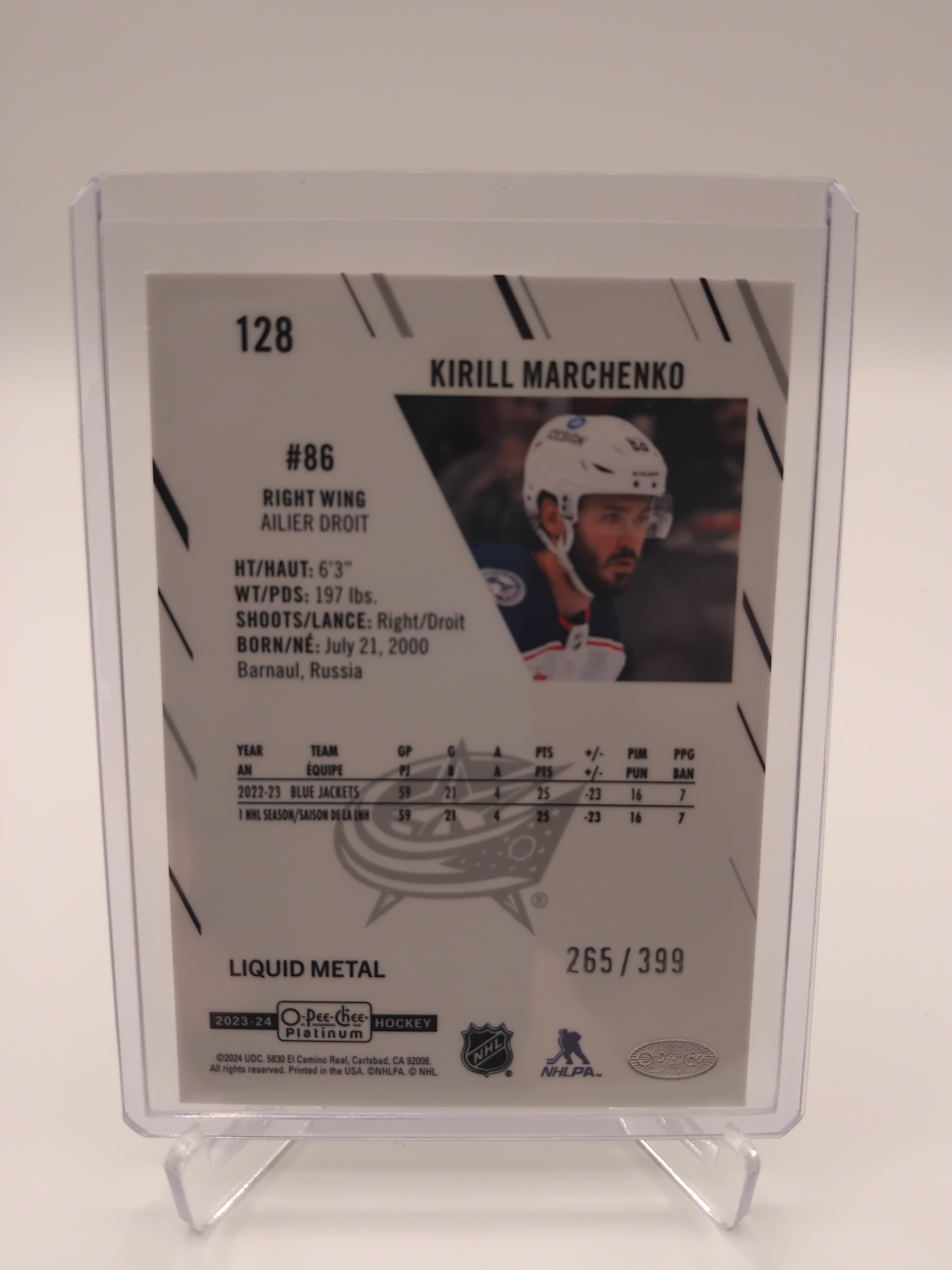2023-24 OPC Platinum Kirill Marchenko Liquid Metal 265/399