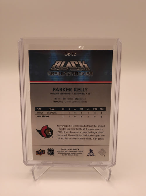 2021-22 Black Parker Kelly Obsidian Rookies 18/99