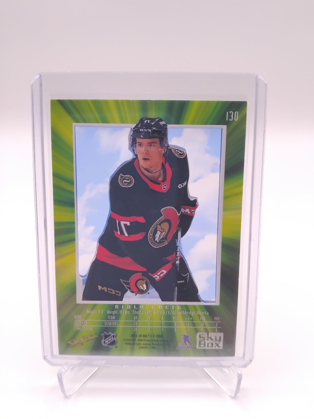2023-24 Skybox EX-2000 Ridley Greig