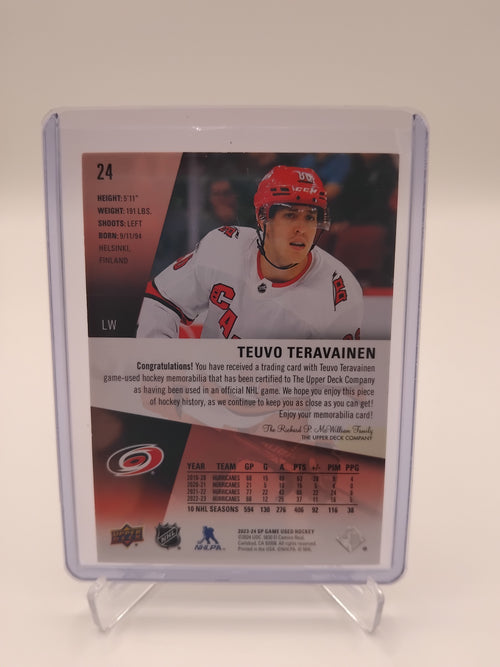 2023-24 SP Game Used Teuvo Teravainen Jersey