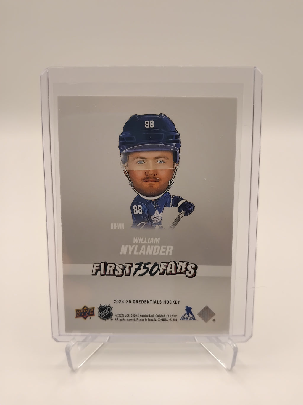 2024-25 Credentials William Nylander First 750 Fans Bobblehead