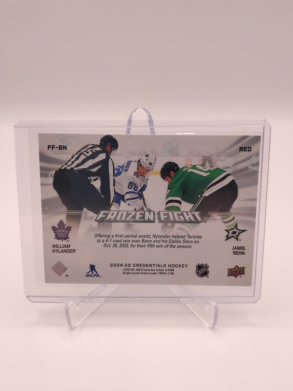 2024-25 Credentials Nylander/Benn Frozen Fight 062/149