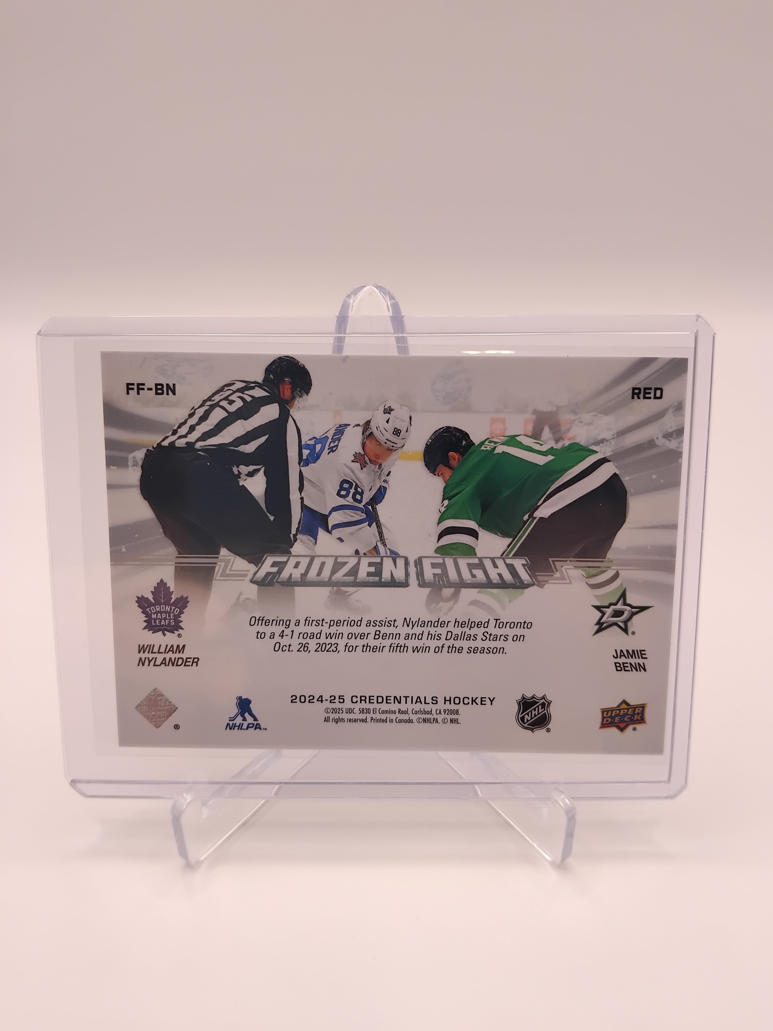 2024-25 Credentials Nylander/Benn Frozen Fight 062/149