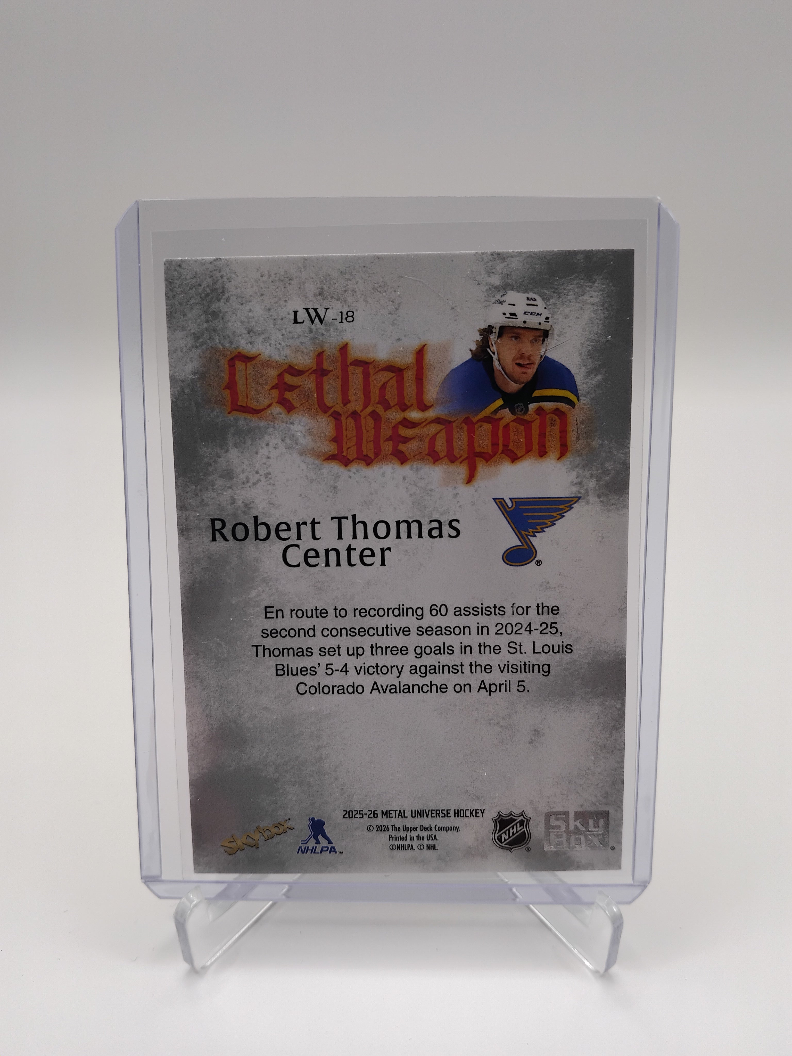 2025-26 Metal Universe Robert Thomas Lethal Weapon