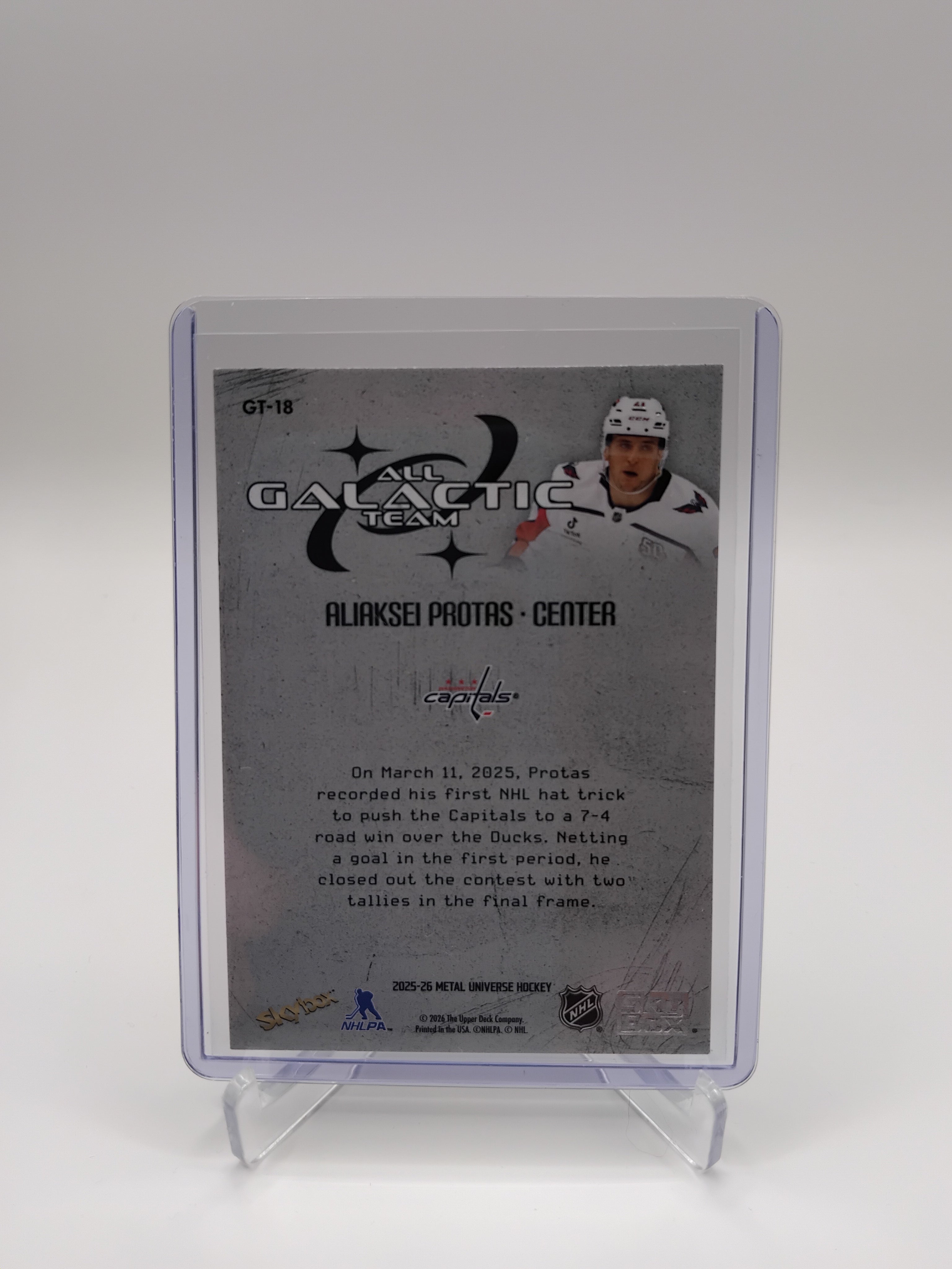 2025-26 Metal Universe Aliaksei Protas All Galactic Team