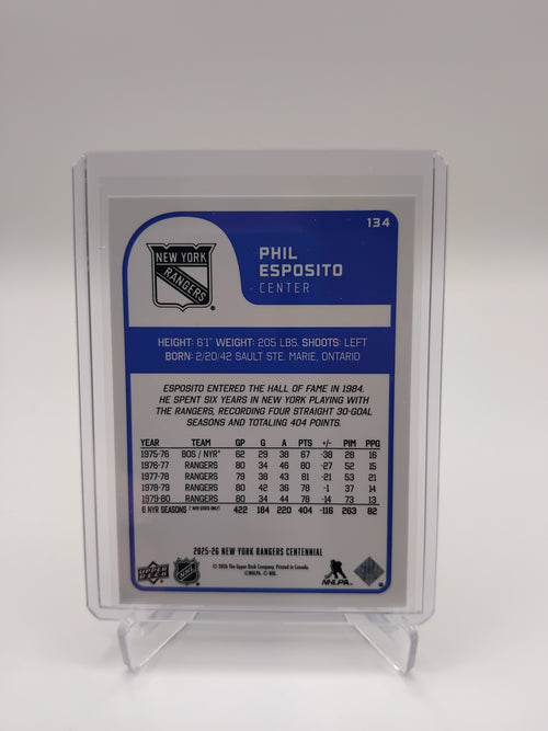 2025-26 Rangers Centennial Phil Esposito Hall of Famers