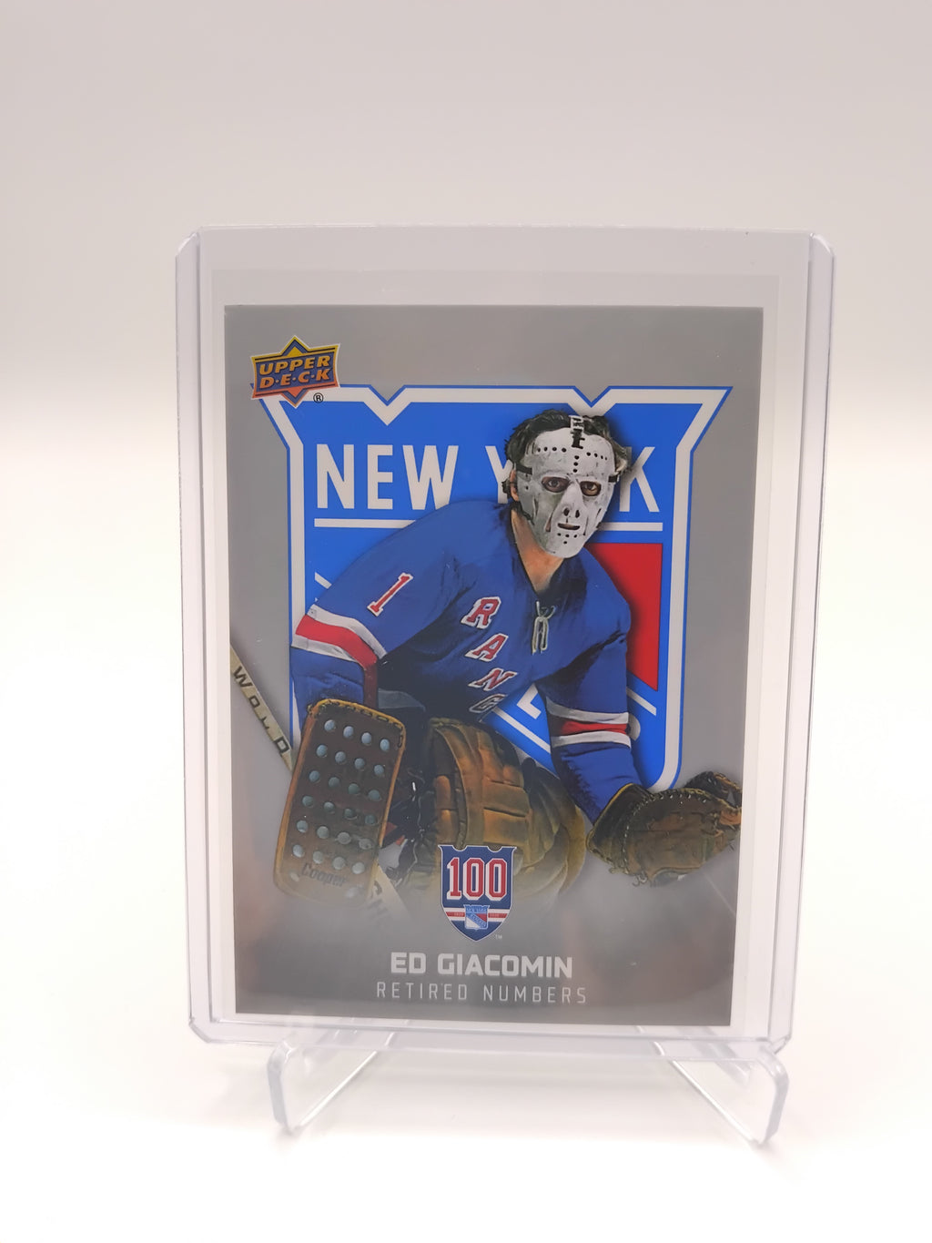 2025-26 Rangers Centennial Ed Giacomin Retired Numbers