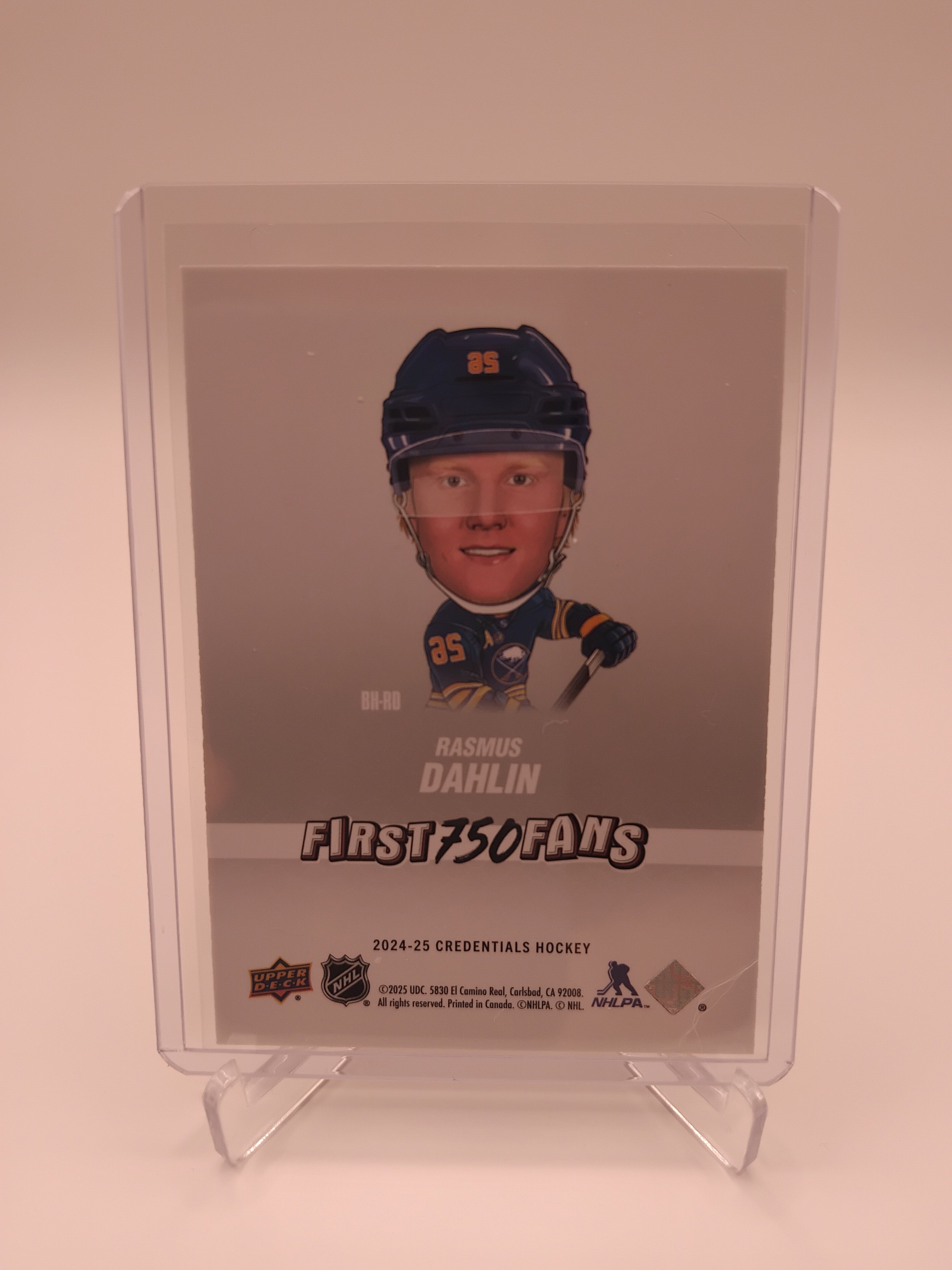 2024-25 Credentials Rasmus Dahlin First 750 Fans