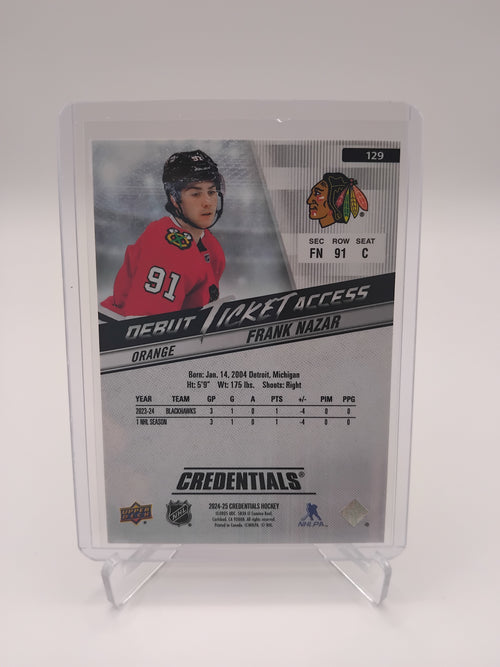 2024-25 Credentials Frank Nazar 138/199