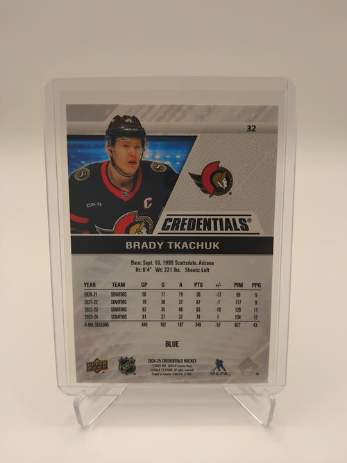 2024-25 Credentials Brady Tkachuk 158/299