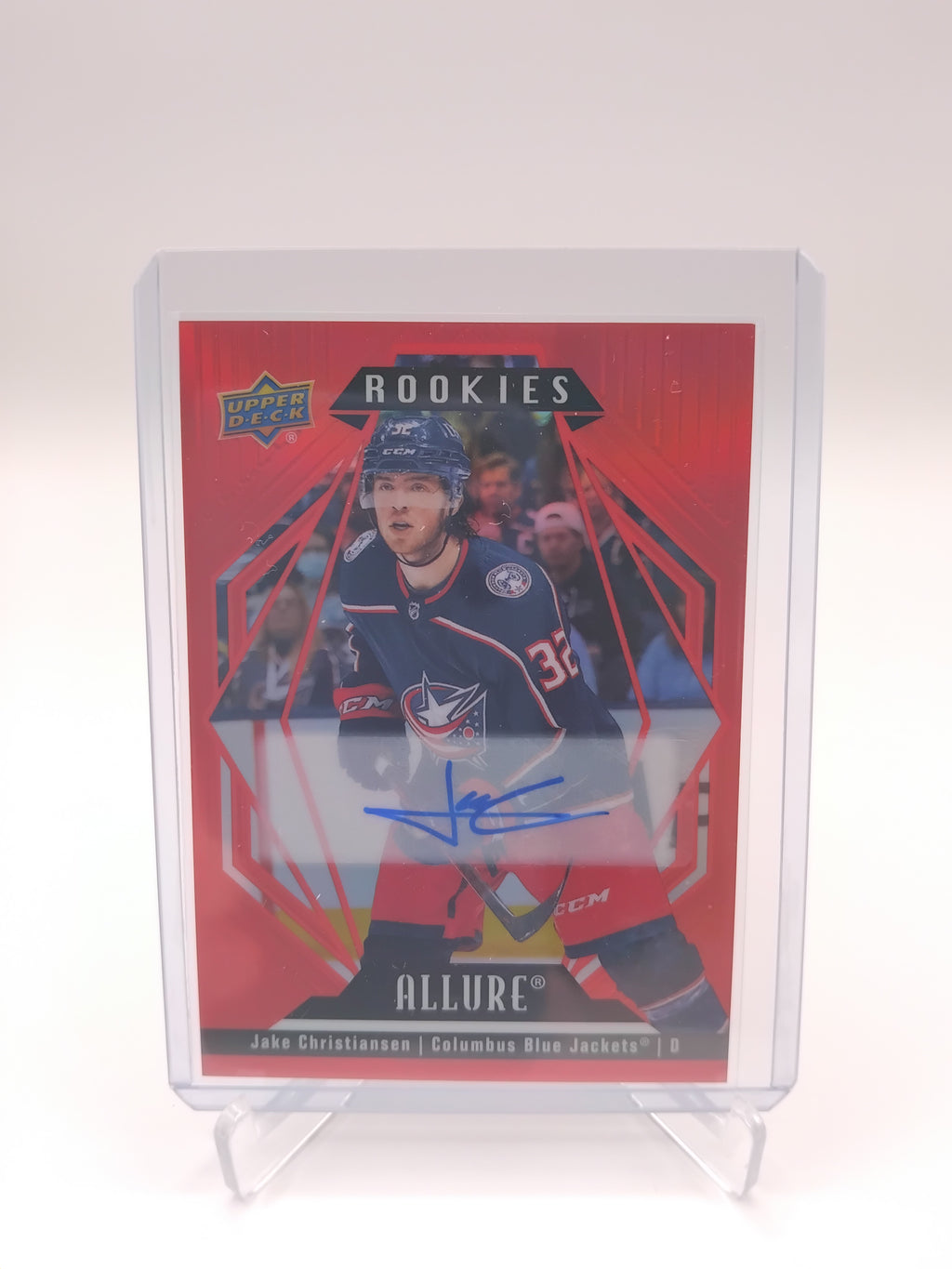 2022-23 Allure Jake Christiansen Red Rainbow Auto