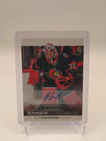 2021-22 Credentials Filip Gustavsson Rookie Arrivals Auto