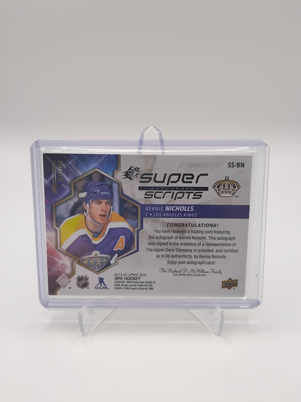2019-20 SPX Bernie Nichols Auto 13/25