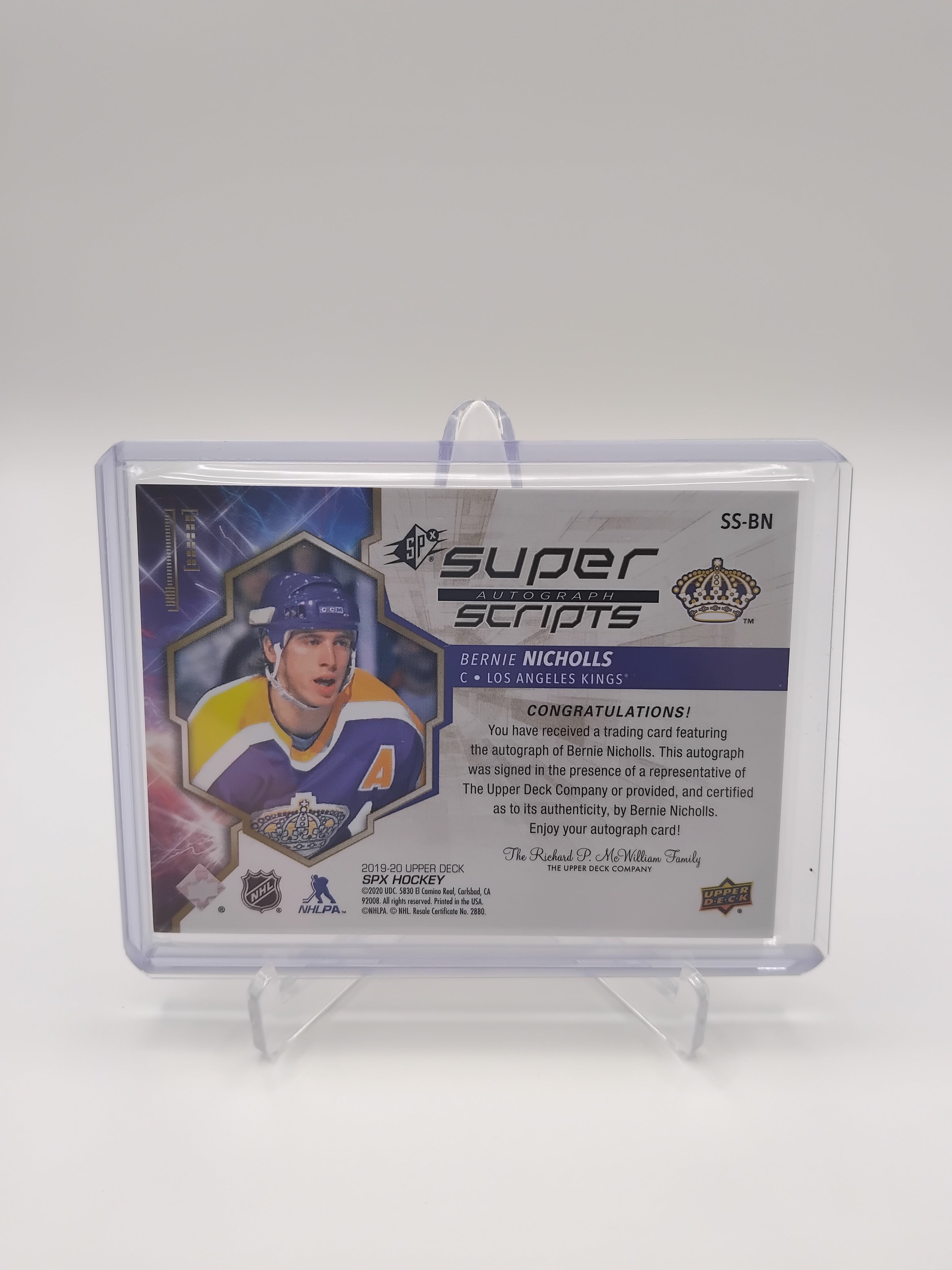 2019-20 SPX Bernie Nichols Auto 13/25